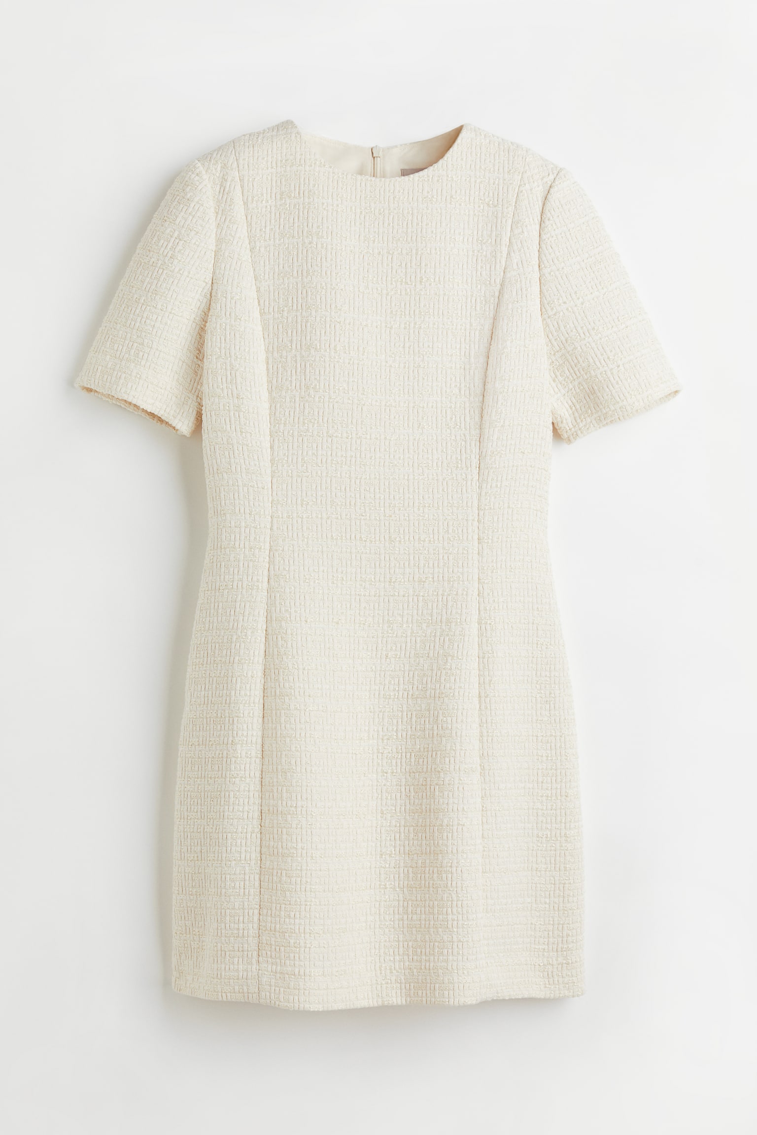 Bouclé dress - Cream
