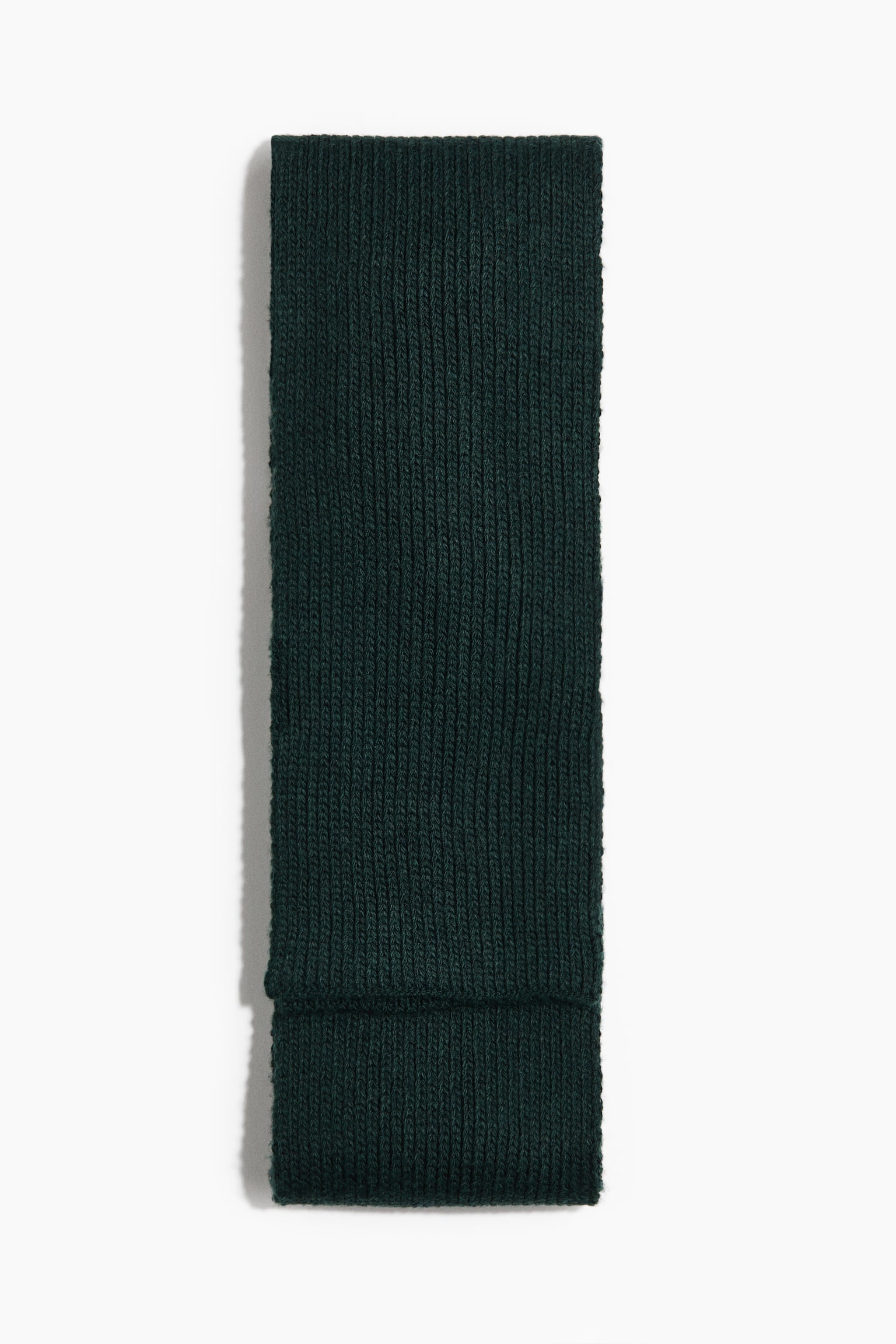 Gestrickter Schal - Schwarz/Hellbraun