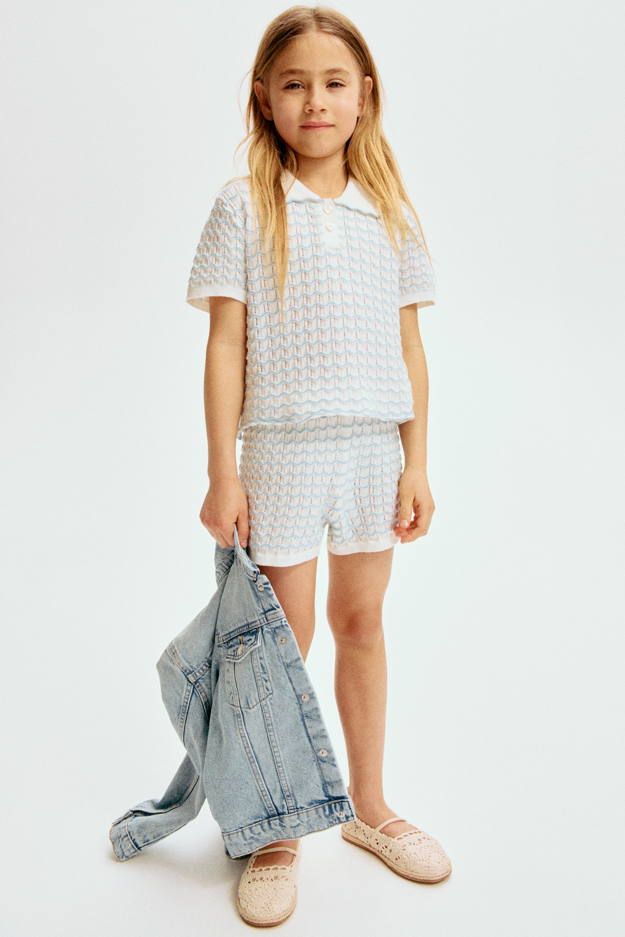 2-Piece Pointelle-Knit Set