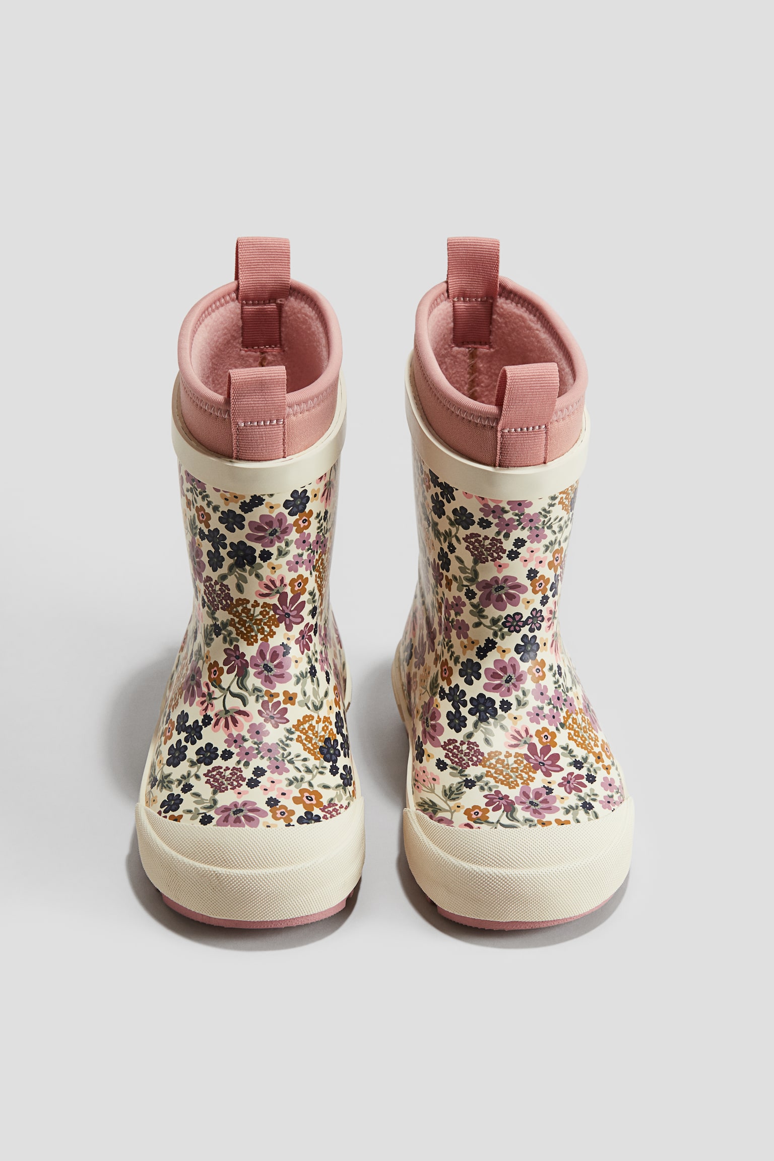 Wellingtons - Light beige/Floral - 2