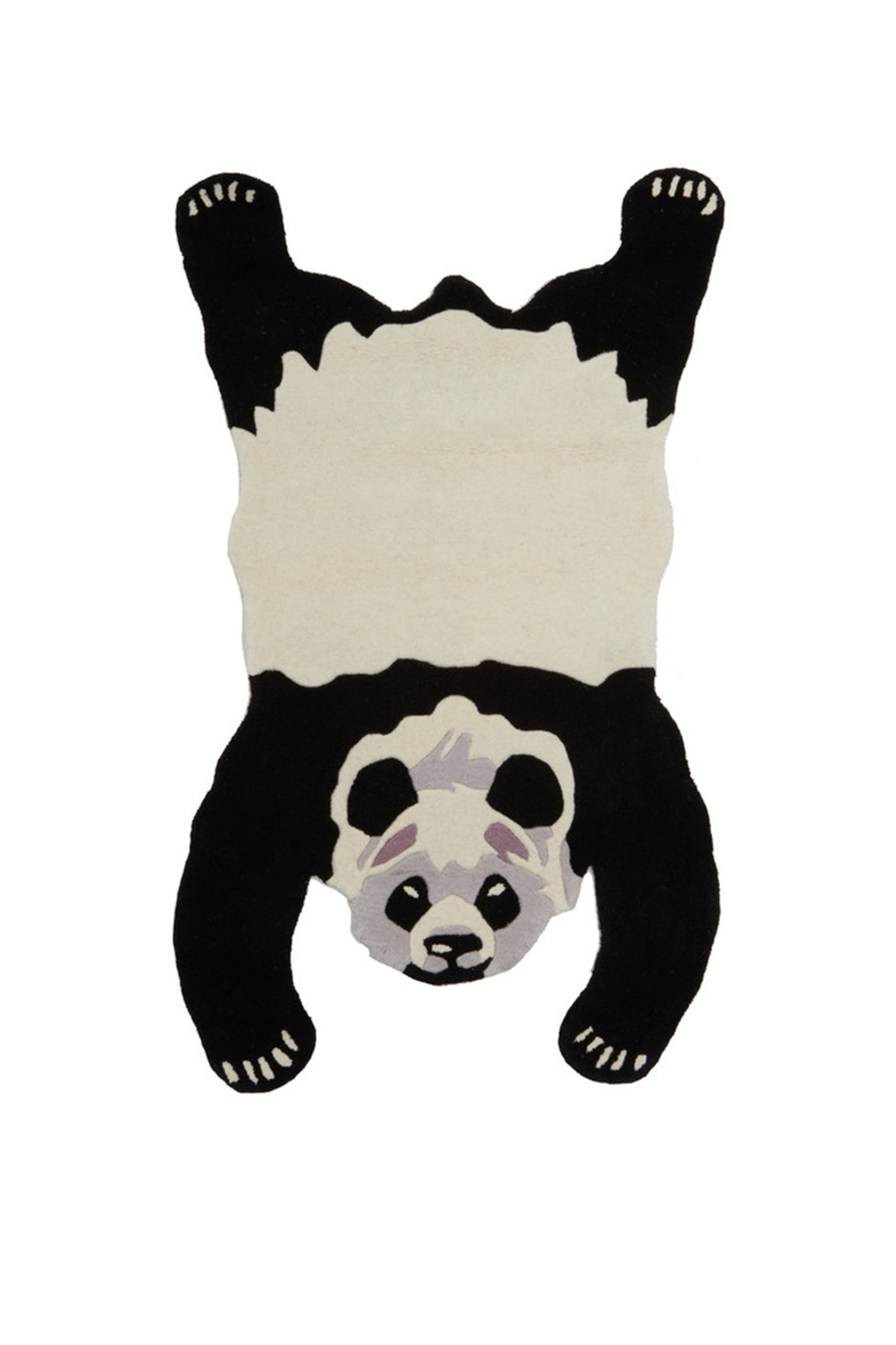 Kids Panda Rug - Black And White Panda Rug - 1