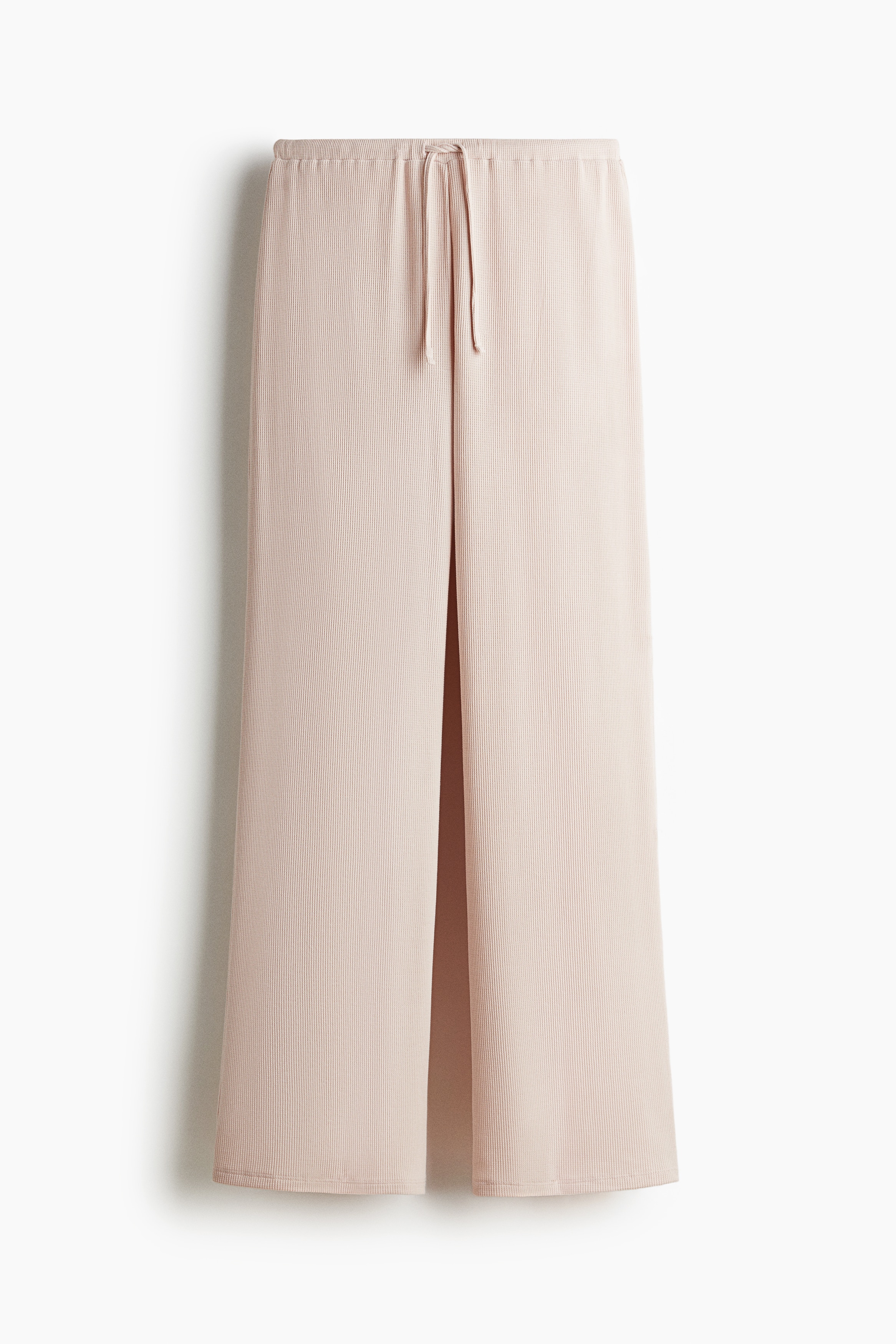 Waffled jersey trousers - Powder pink