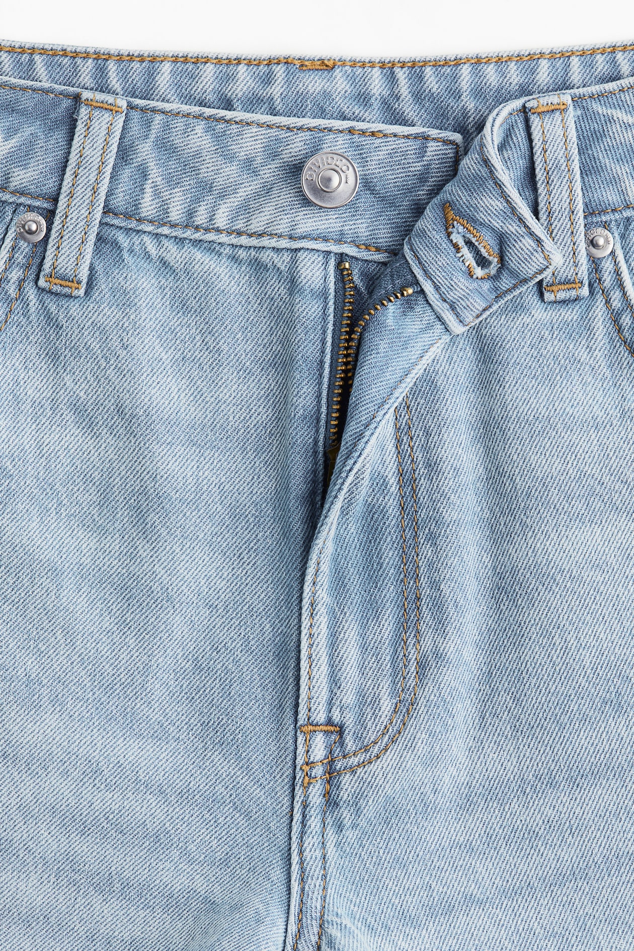 High-Waist Denim Shorts - image 4