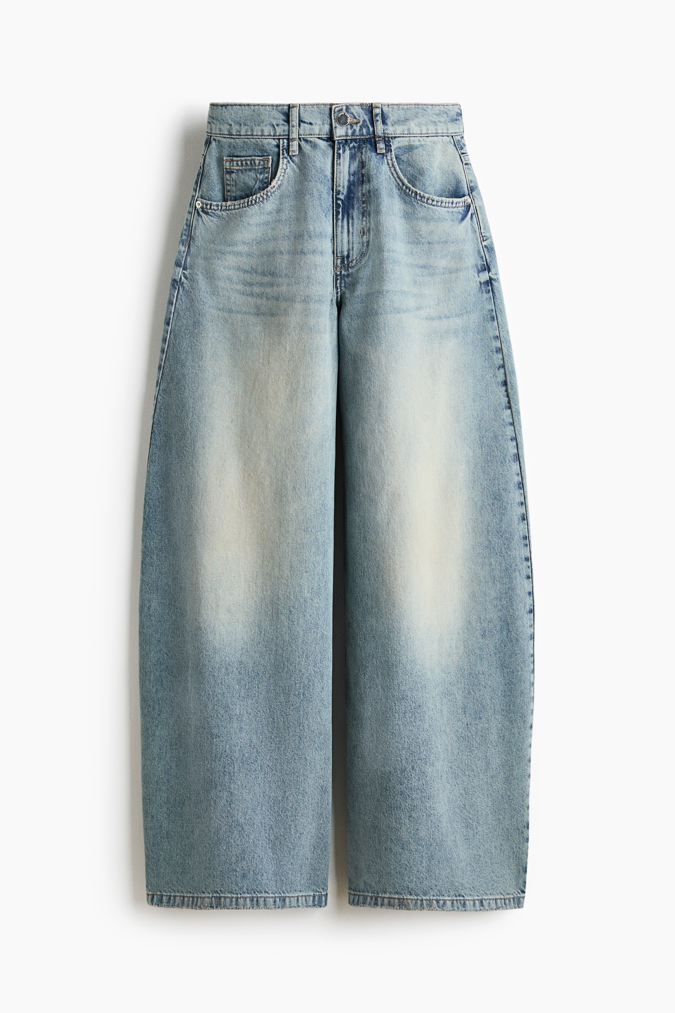Barrel High Waist Jeans - Light denim blue