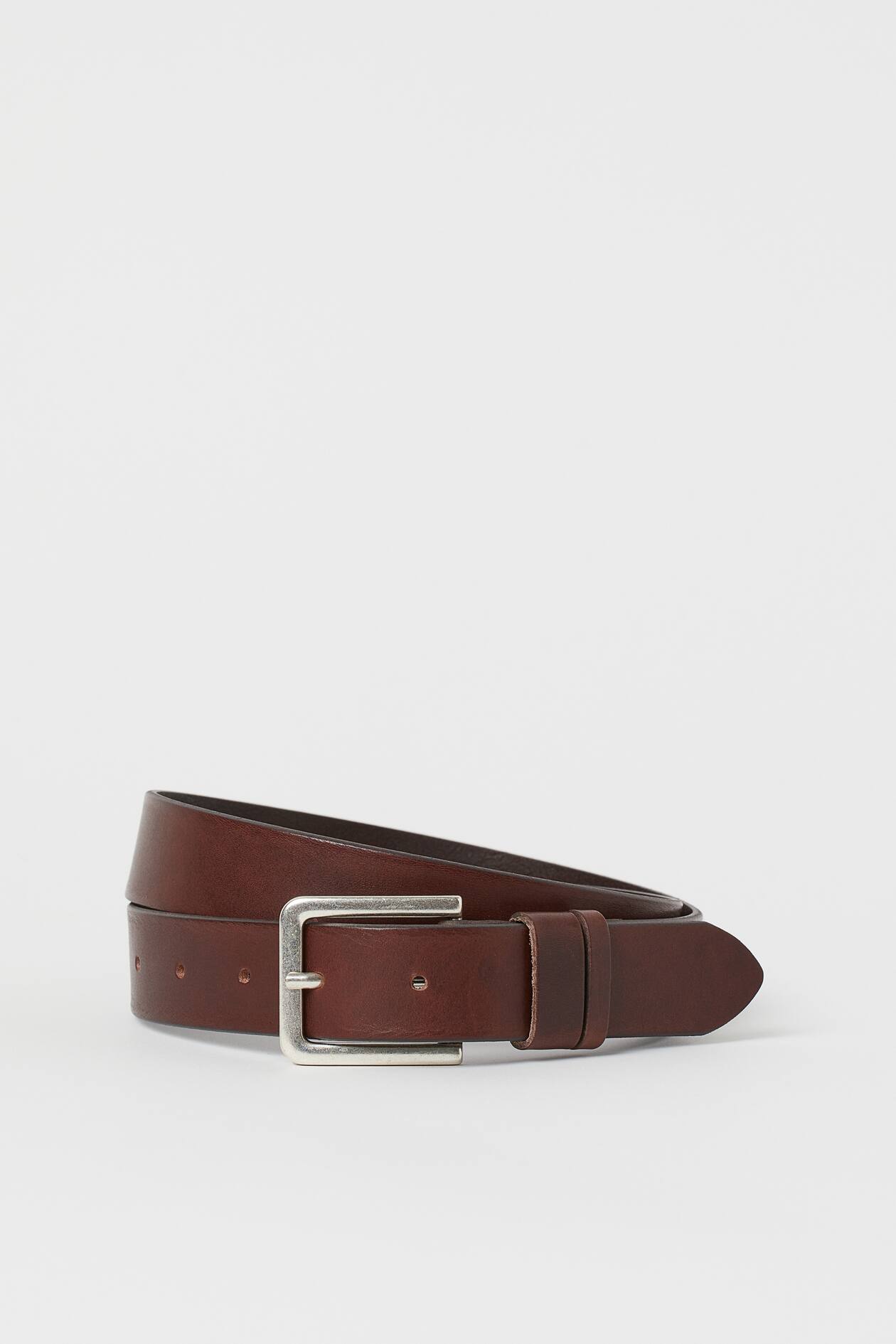 Leather Belt - Dark brown - Men | H&M US