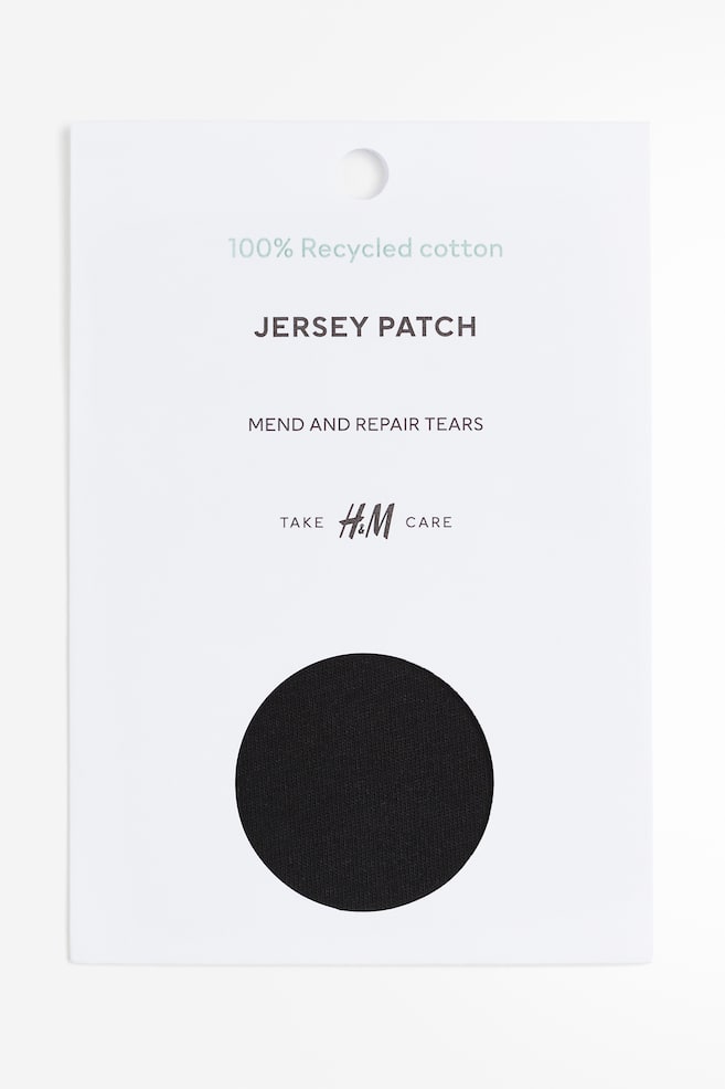 Jersey repair patch - Black/Light grey marl - 1