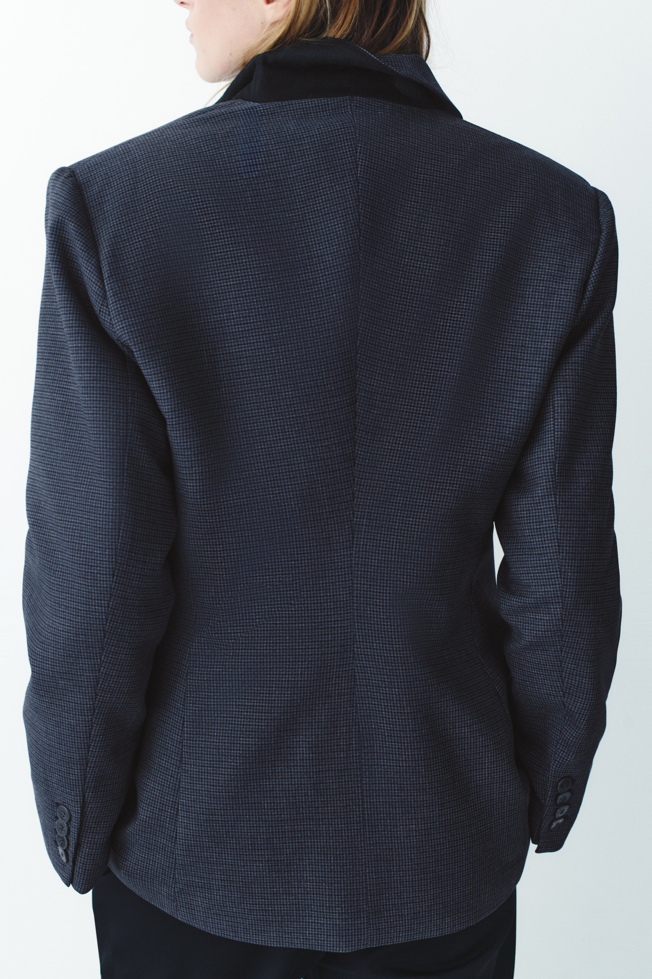 Single-Breasted Twill Blazer