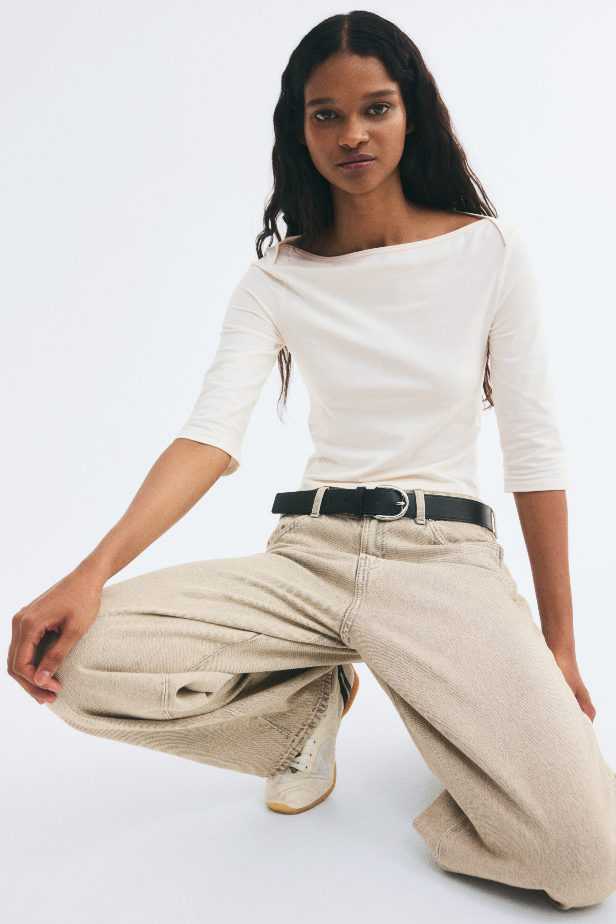 Boat Neck Tops | Striped, Plain, Long & Short Sleeve | H&M US