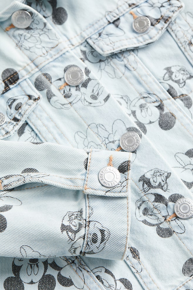 Print-motif denim jacket - Light denim blue/Disney - 4