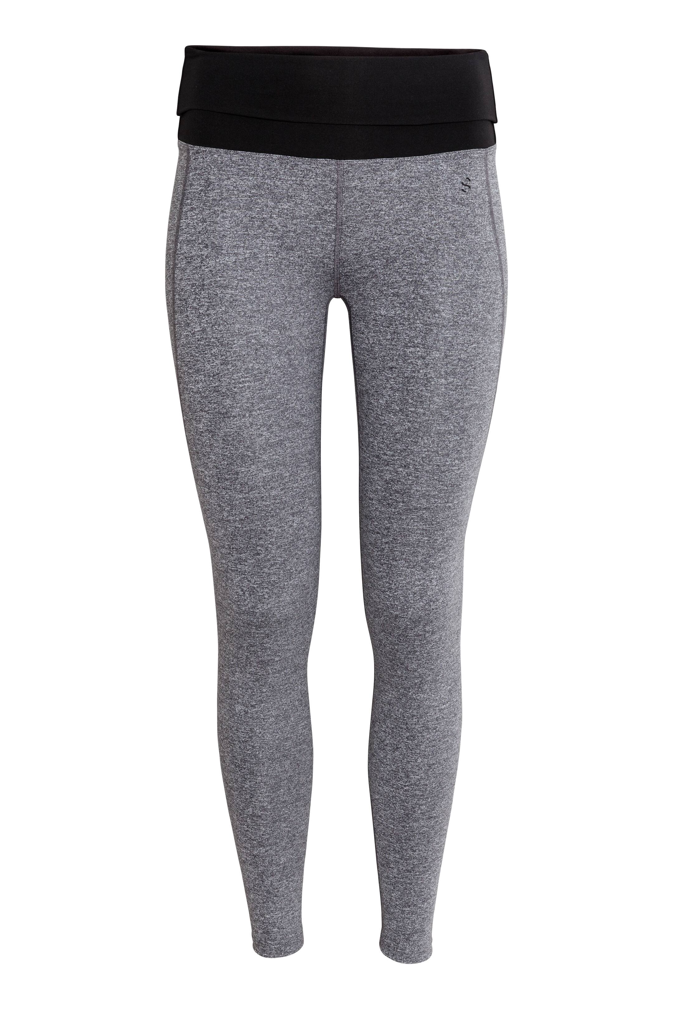 View larger image: Yoga tights - Grey marl - Ladies | H&M GB 1