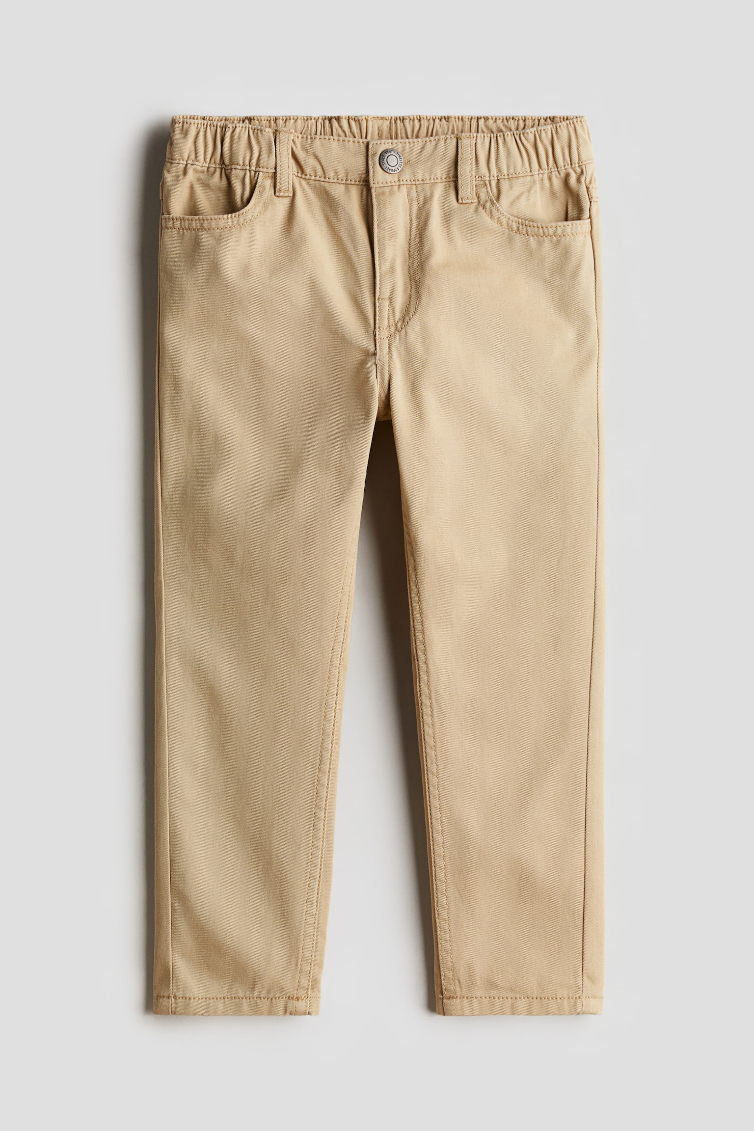 Relaxed Tapered Fit Trousers - Beige/Dark grey/Dark blue - 1