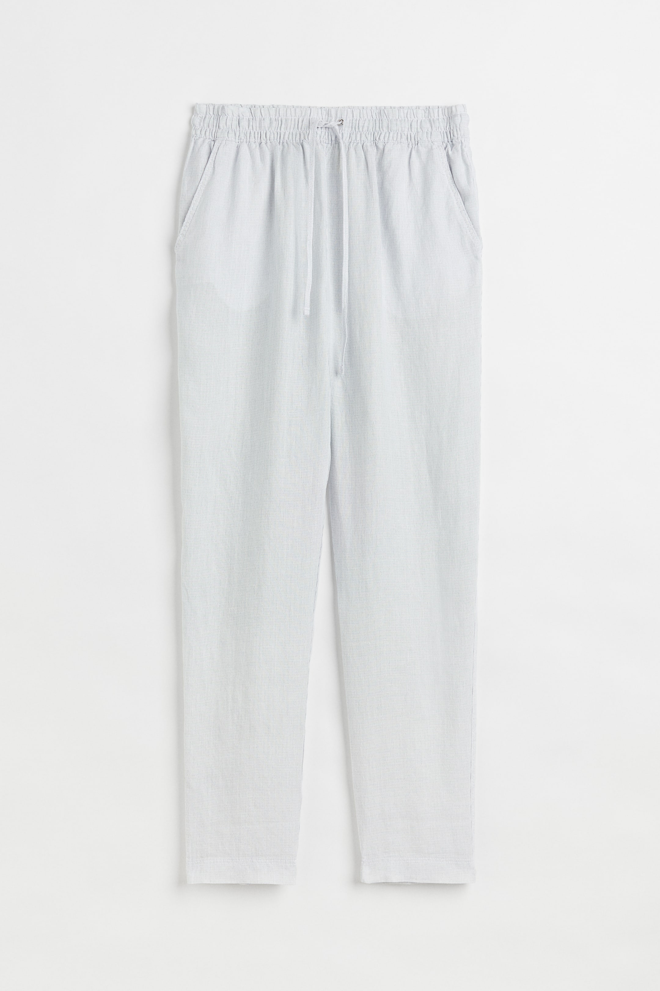 View larger image: Linen joggers - White/Striped - Ladies | H&M 1
