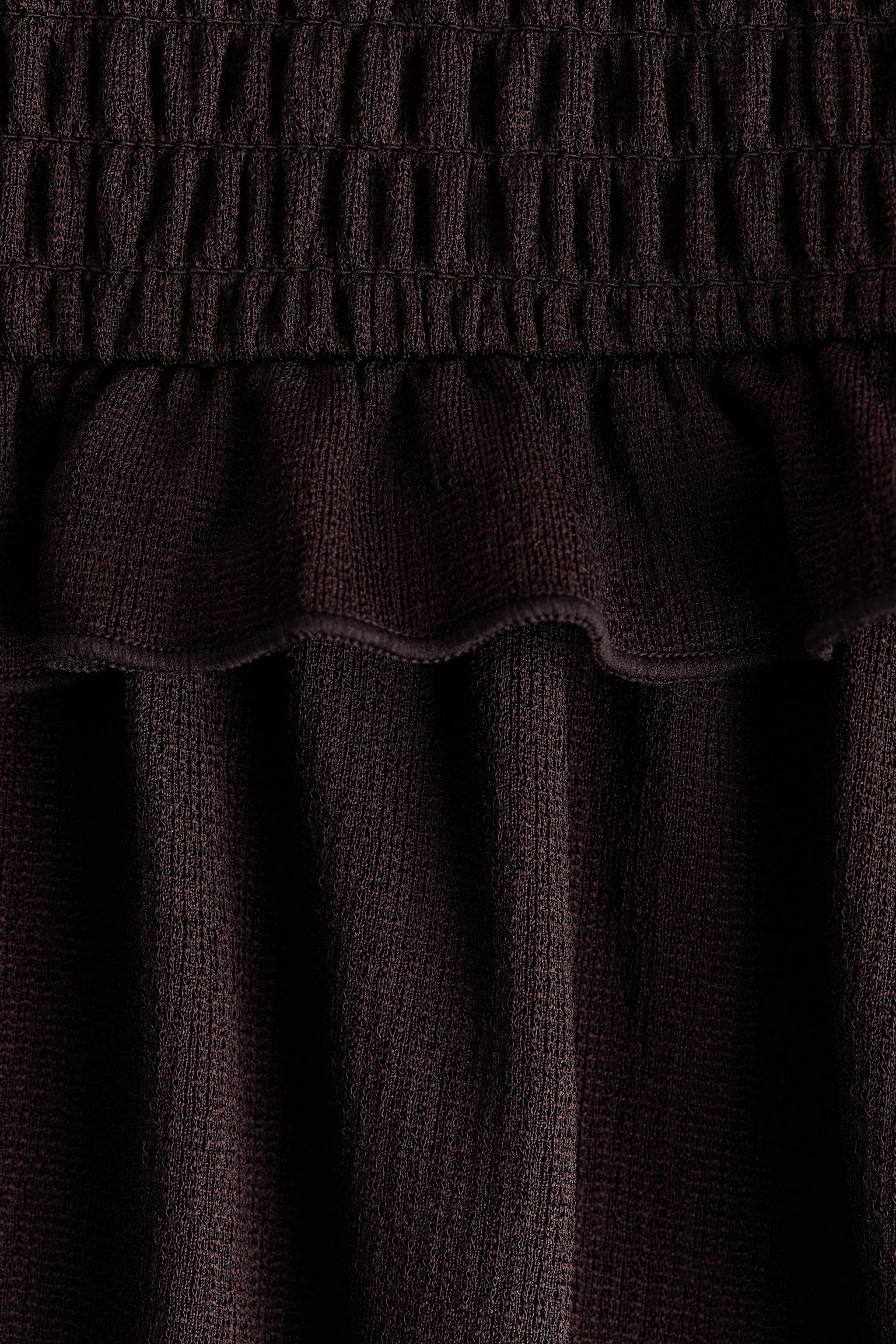 Женское платье H&M Smocked-Bodice Strappy, цвет: Тёмный коричневый — фото 6
