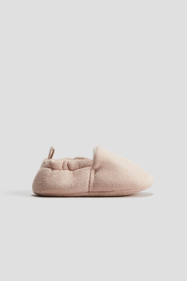 Soft slippers - Light pink/Brown - 1