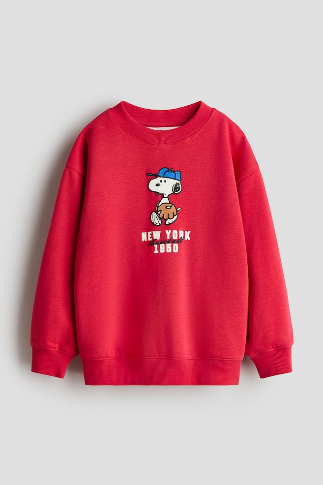 Sweat imprimé - Rouge/Snoopy/Bleu/Mickey/Blanc/DC Comics/Crème/TMNT/Bleu/Bluey/Crème/Cars - 1