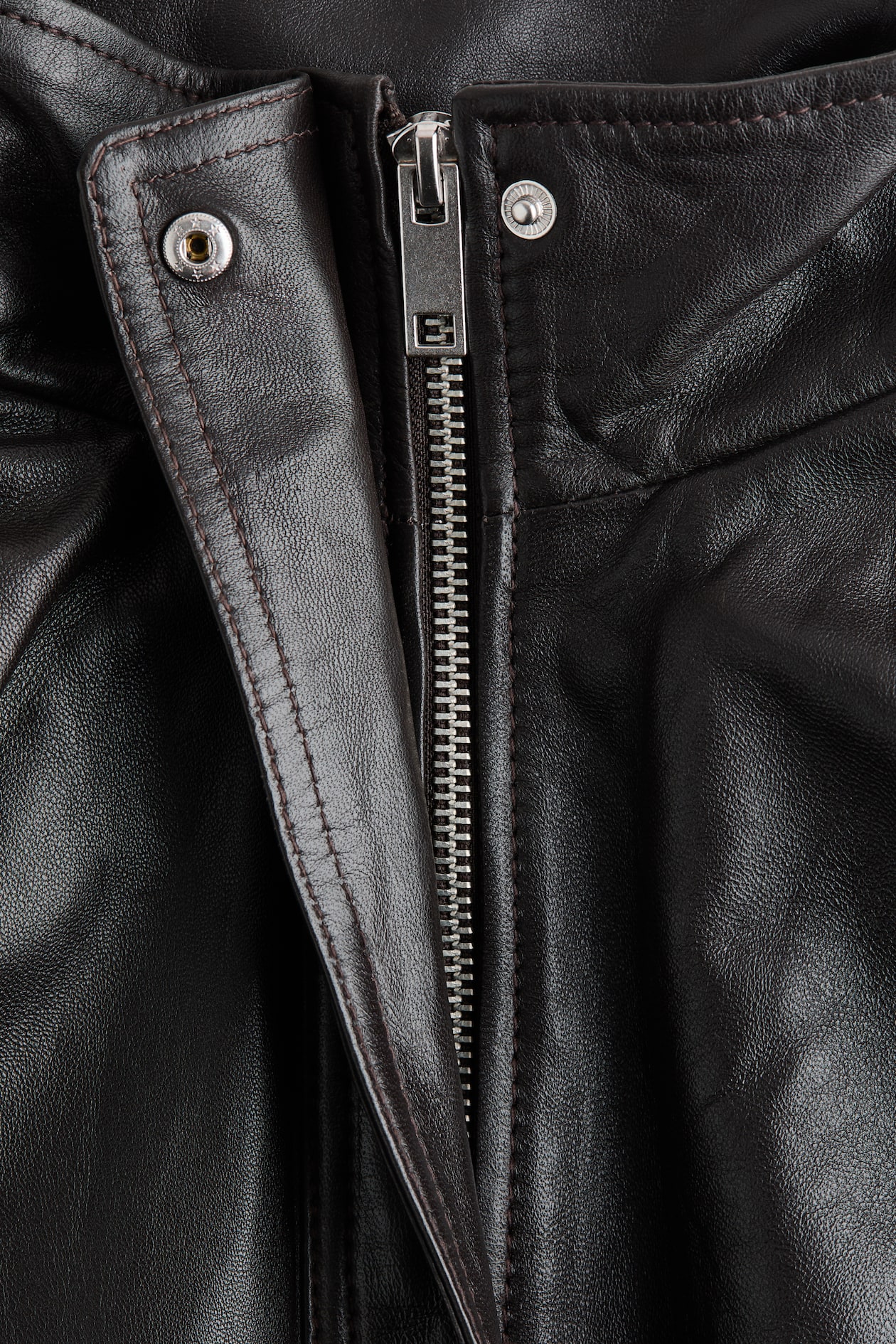 Oversized Leather Jacket - image 4