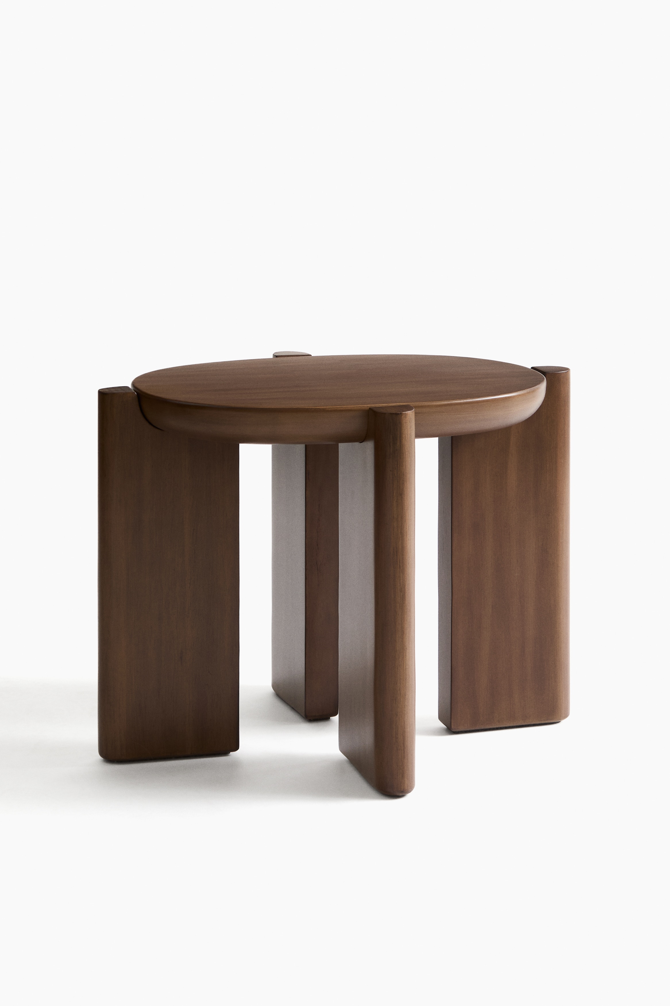Beistelltisch aus Holz - Braun/Braun/Hellbeige/Dunkelbraun