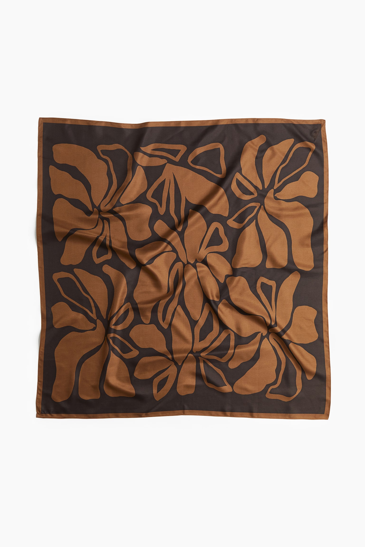 Patterned scarf - Dark beige/Floral/Beige/Leopard print/Dark brown/Floral/Dark blue/Patterned/Cream/Black - 1