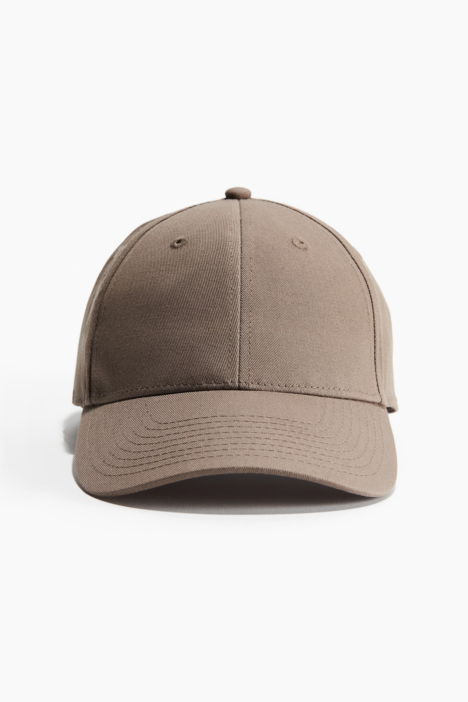 Cotton twill cap - Dark beige/Black/Beige - 1