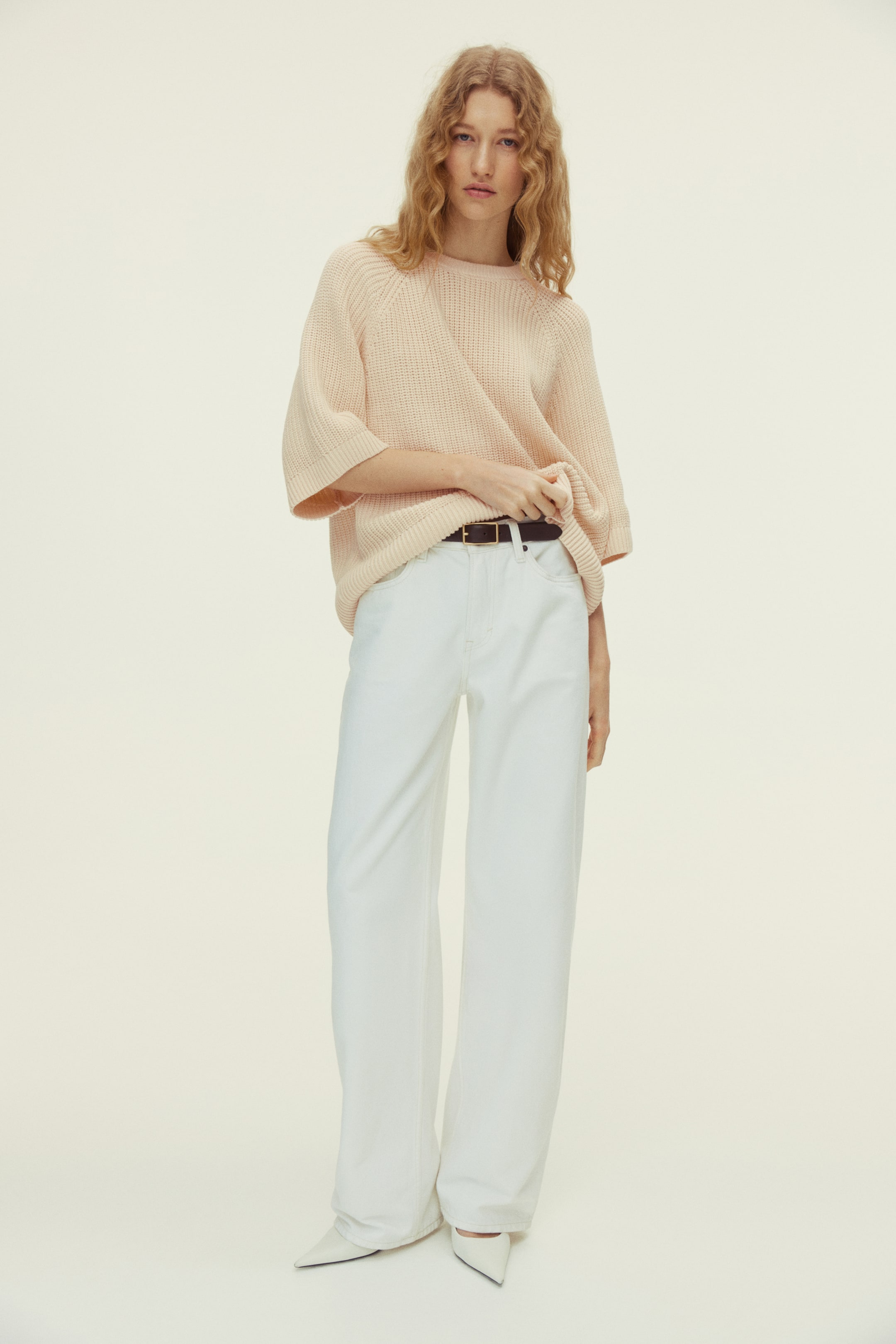 Haut en tricot côtelé