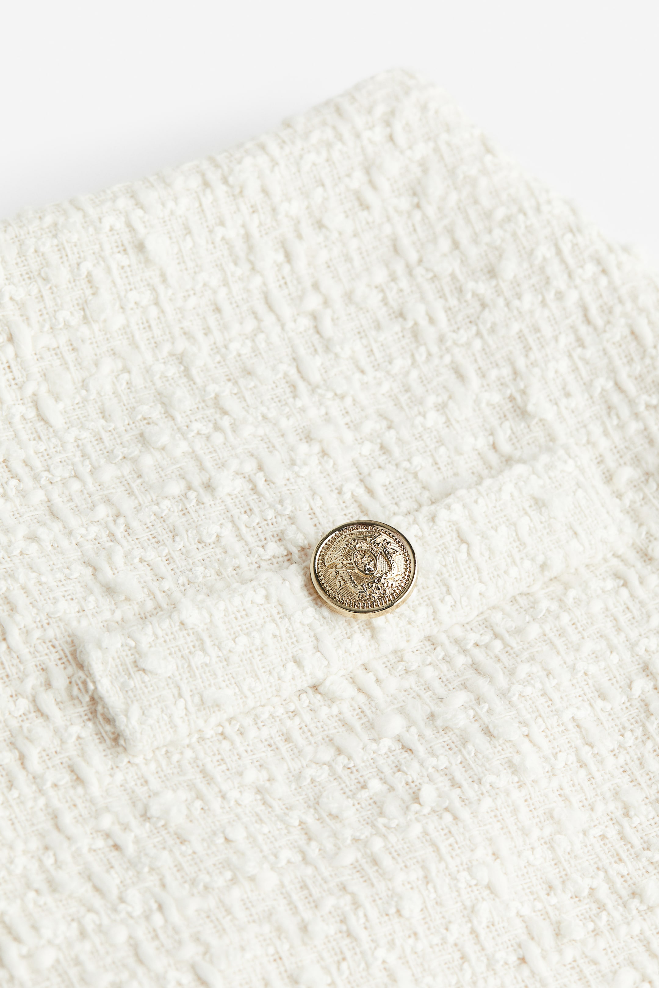 Agrandir l'image: Minijupe en bouclette - Blanc - FEMME | H&M FR 2