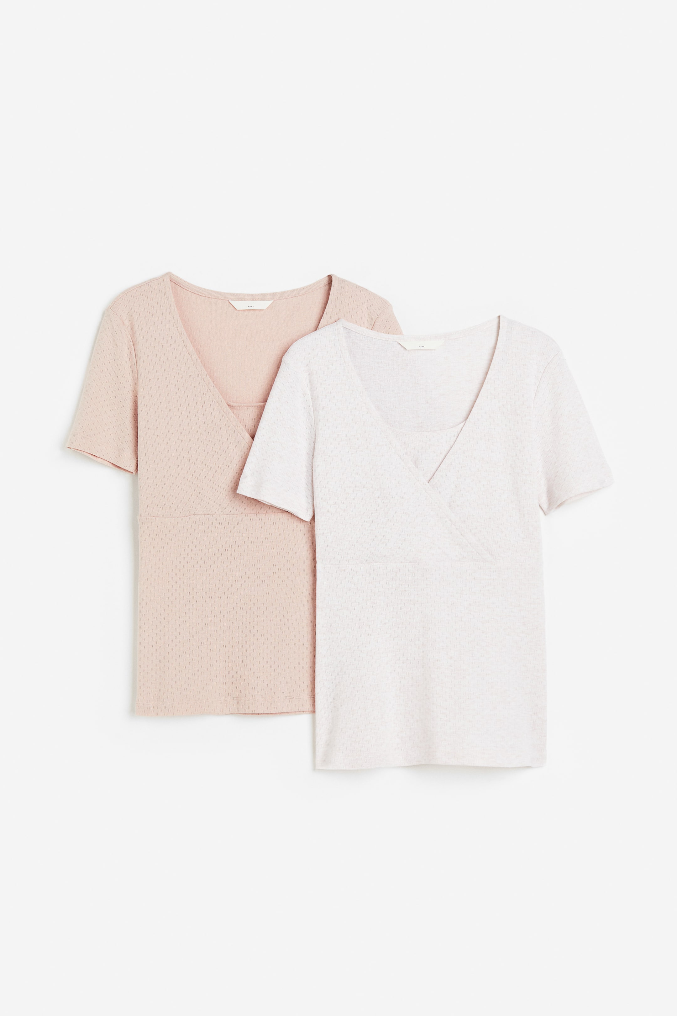 MAMA 2-pack Pointelle Nursing Tops