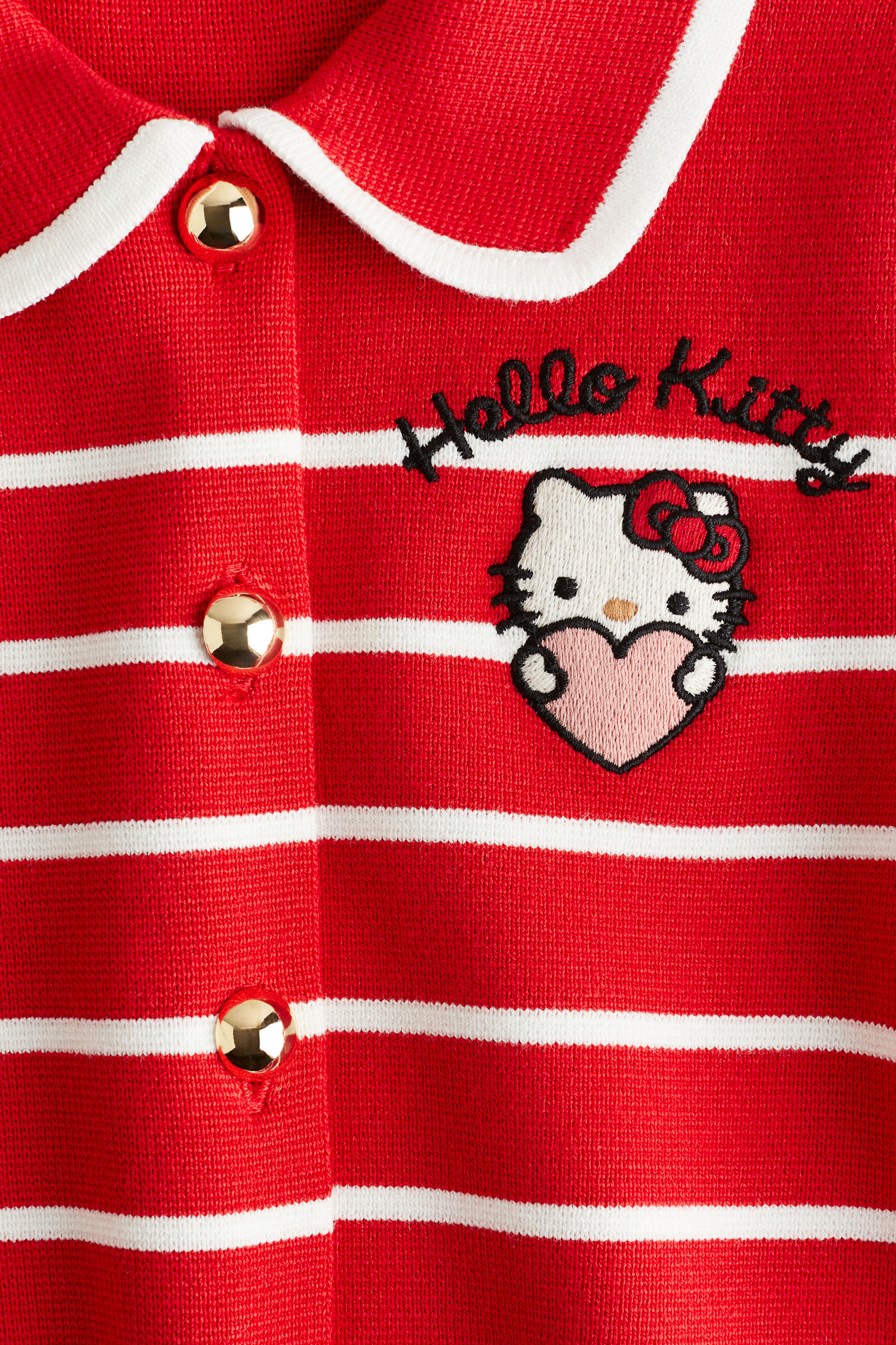 Embroidered-Detail Knit Cardigan
