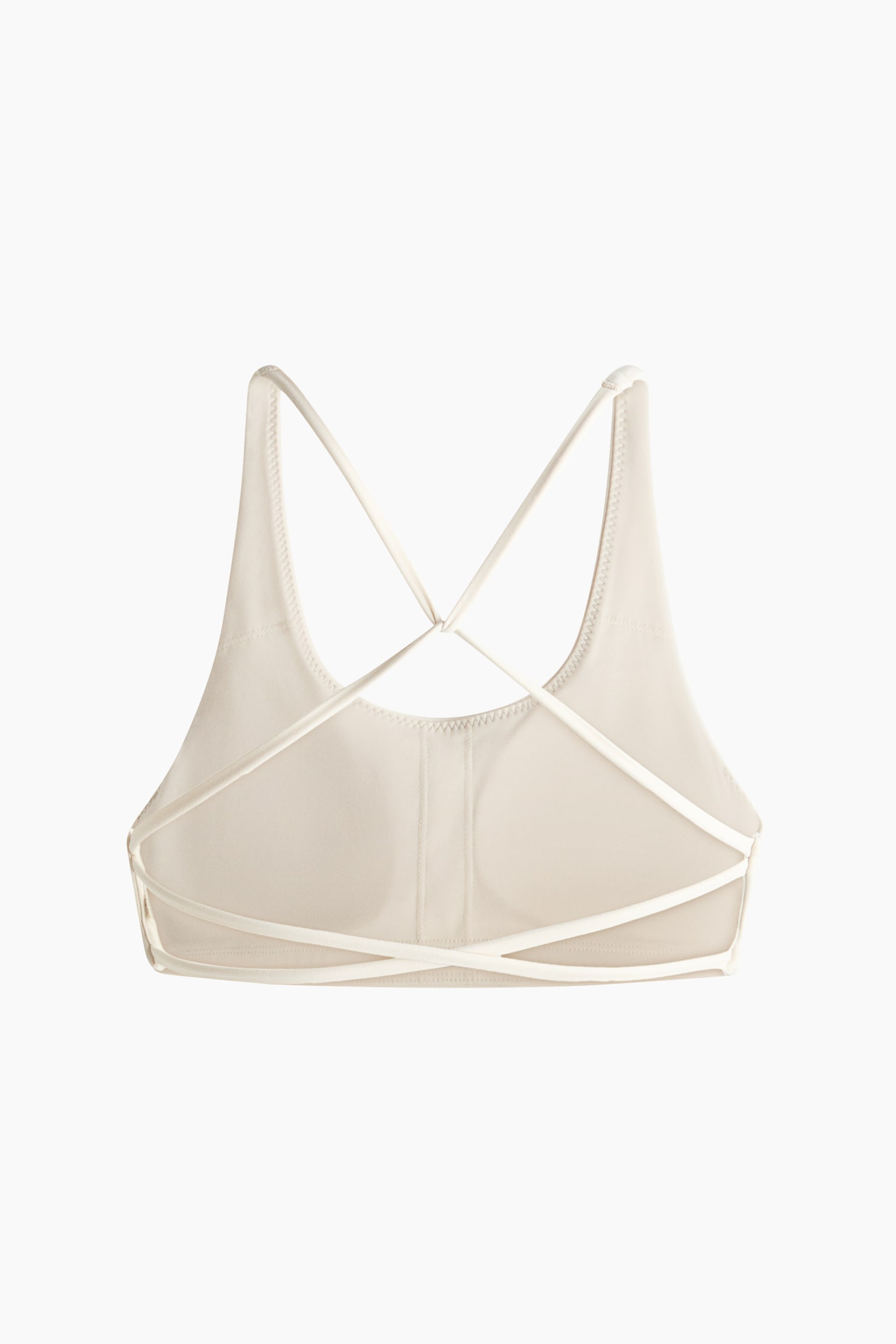 H&M Move Женский спортивный бра H&M SoftMove, цвет: Слоновая кость — фото 6