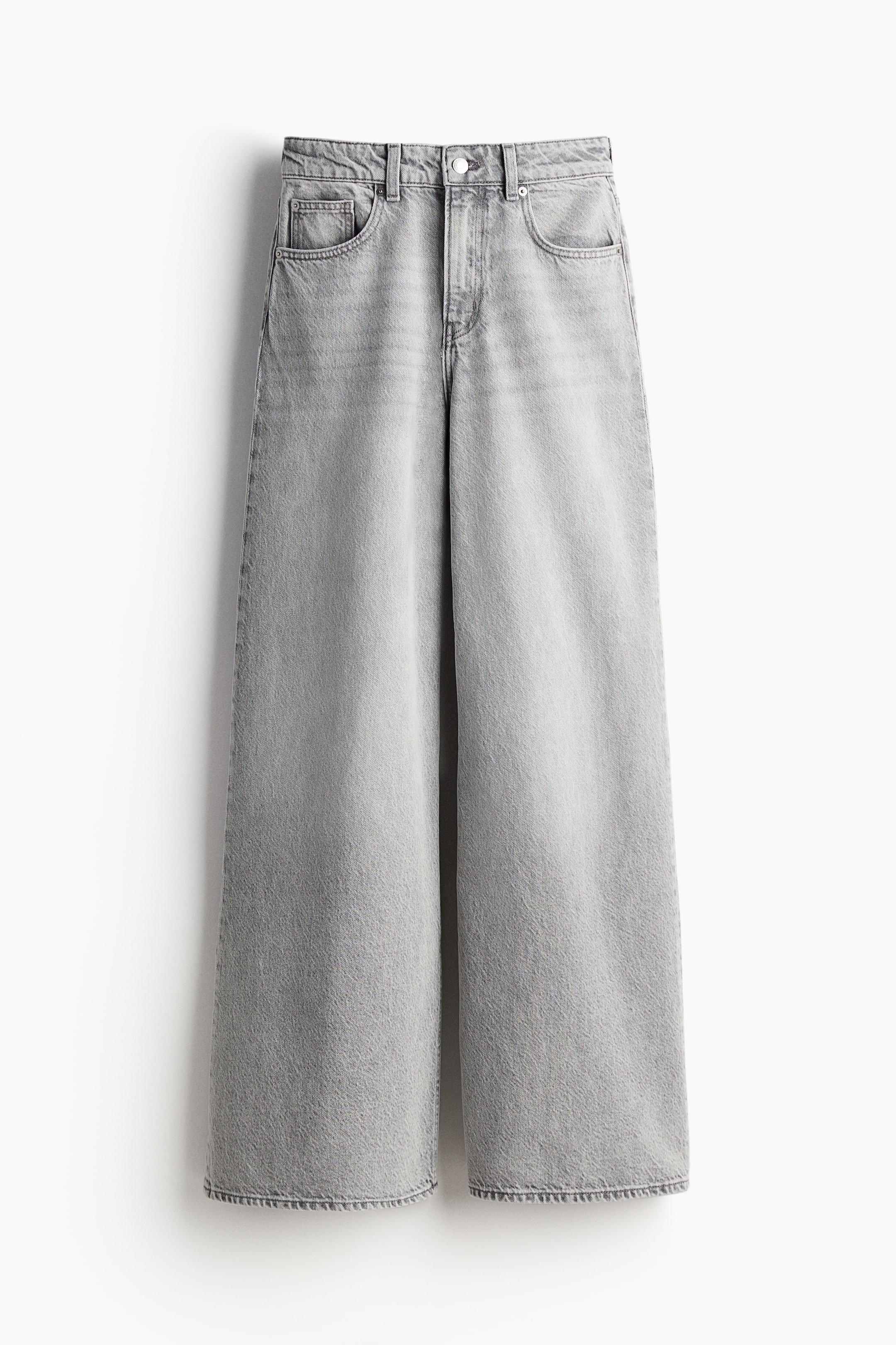 Wide jeans - Light denim grey - Ladies | H&M GB 4