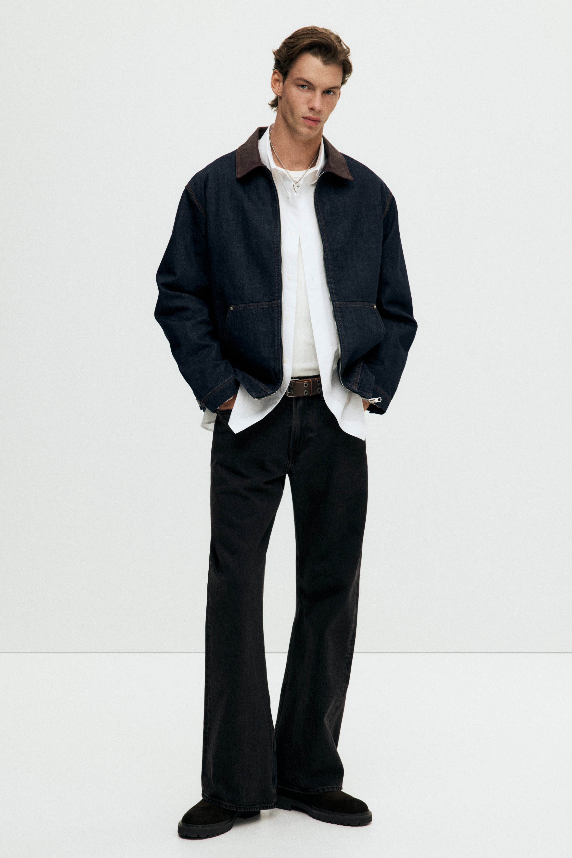 H & M - Relaxed Bootcut Jeans - ブラック