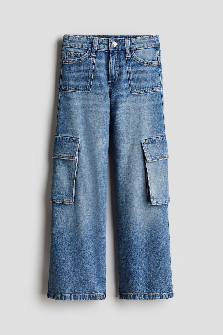 Pantalon cargo en denim