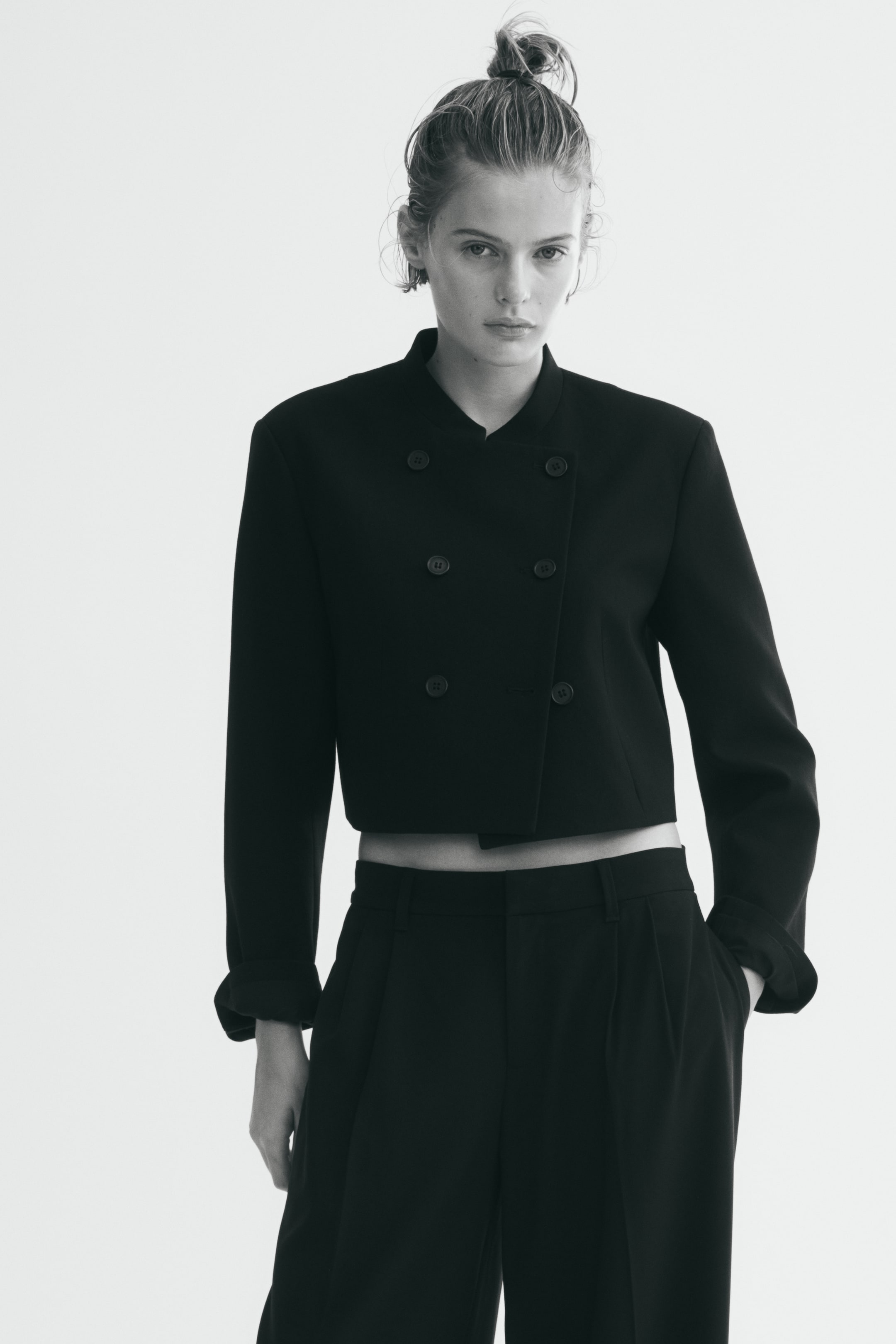 Wide-Leg Dress Pants