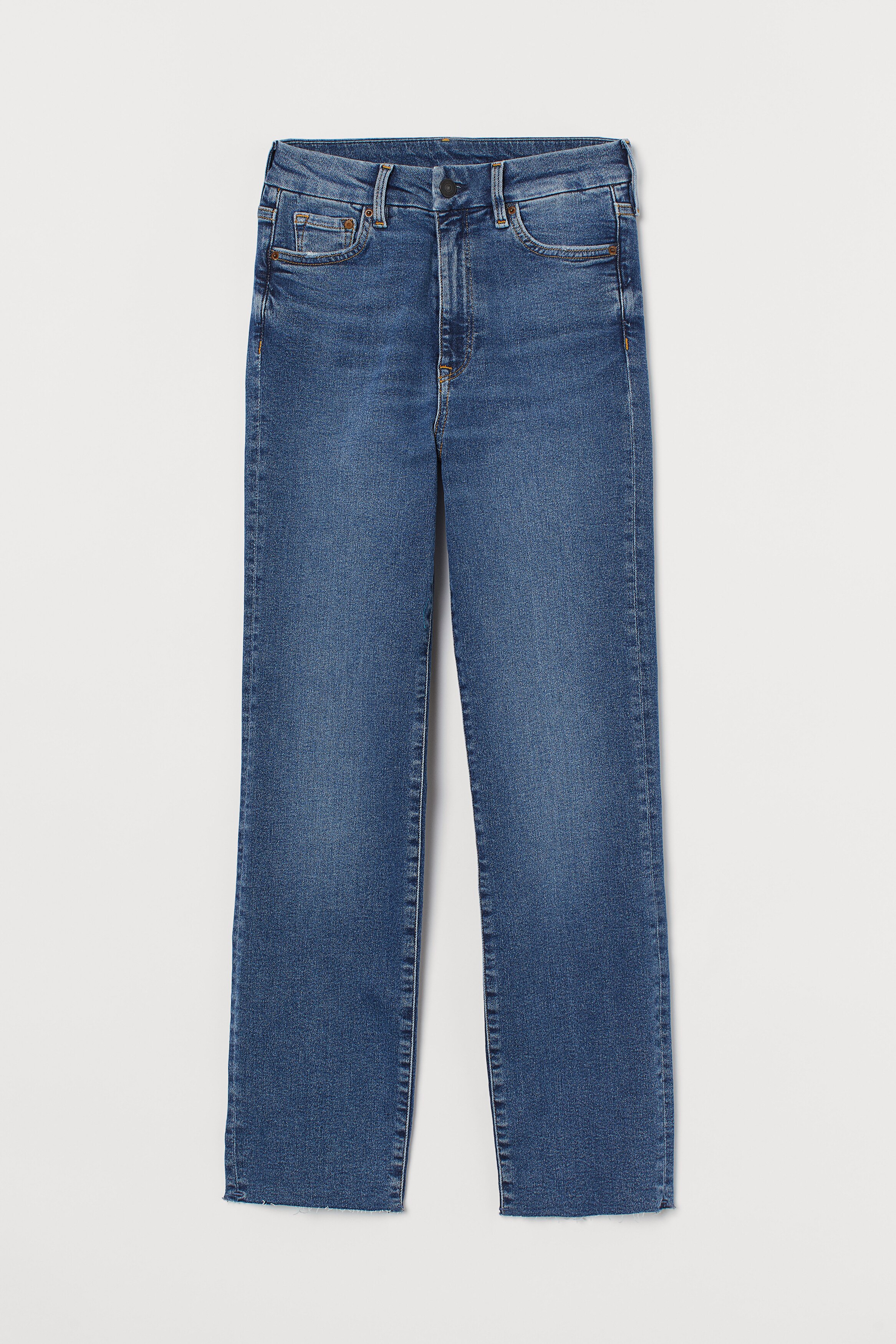 Embrace Slim High Ankle Jeans - Light denim blue/Washed - Ladies | H\u0026M HK