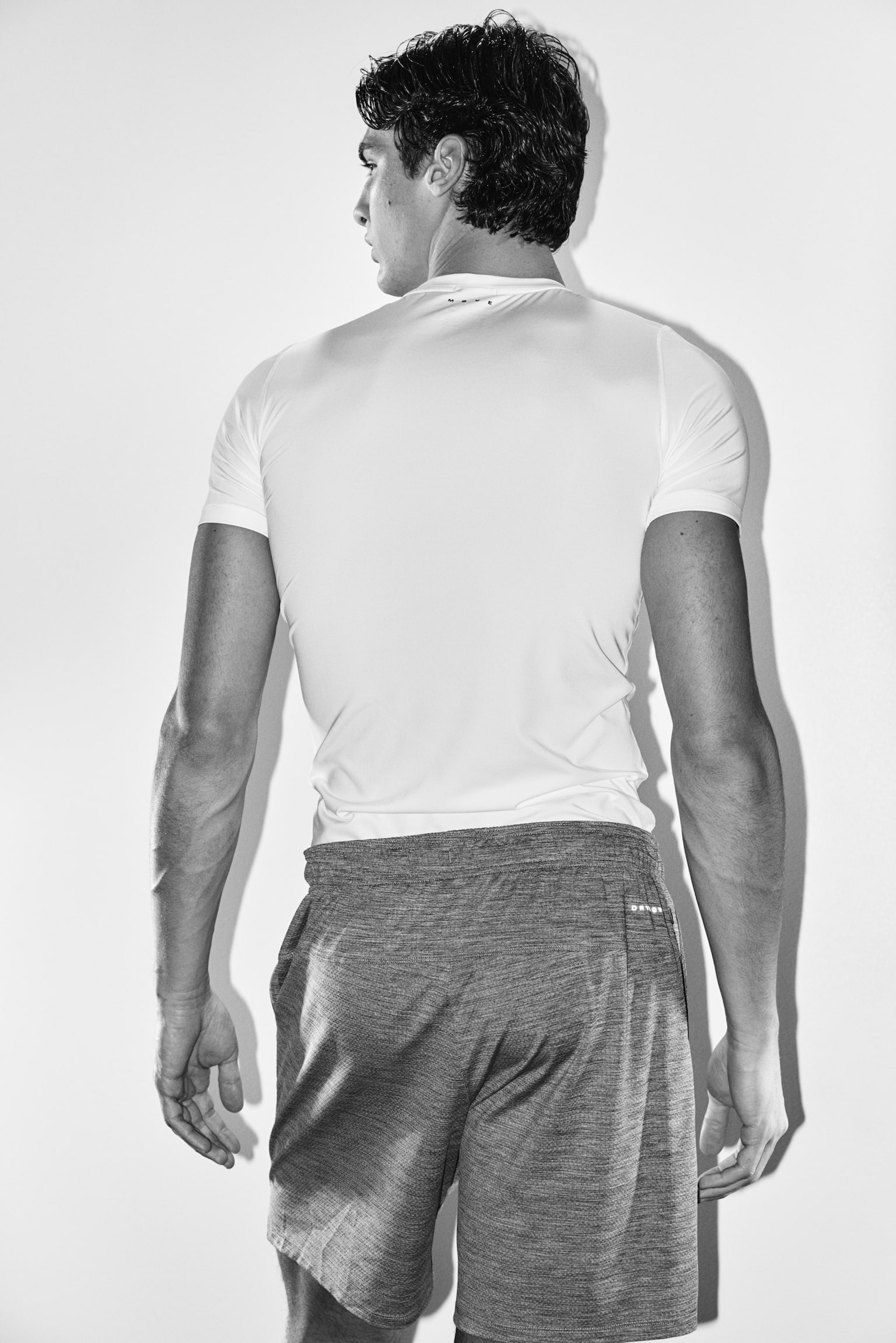 Muscle Fit Sports top with DryMove™ - White/Black - 6