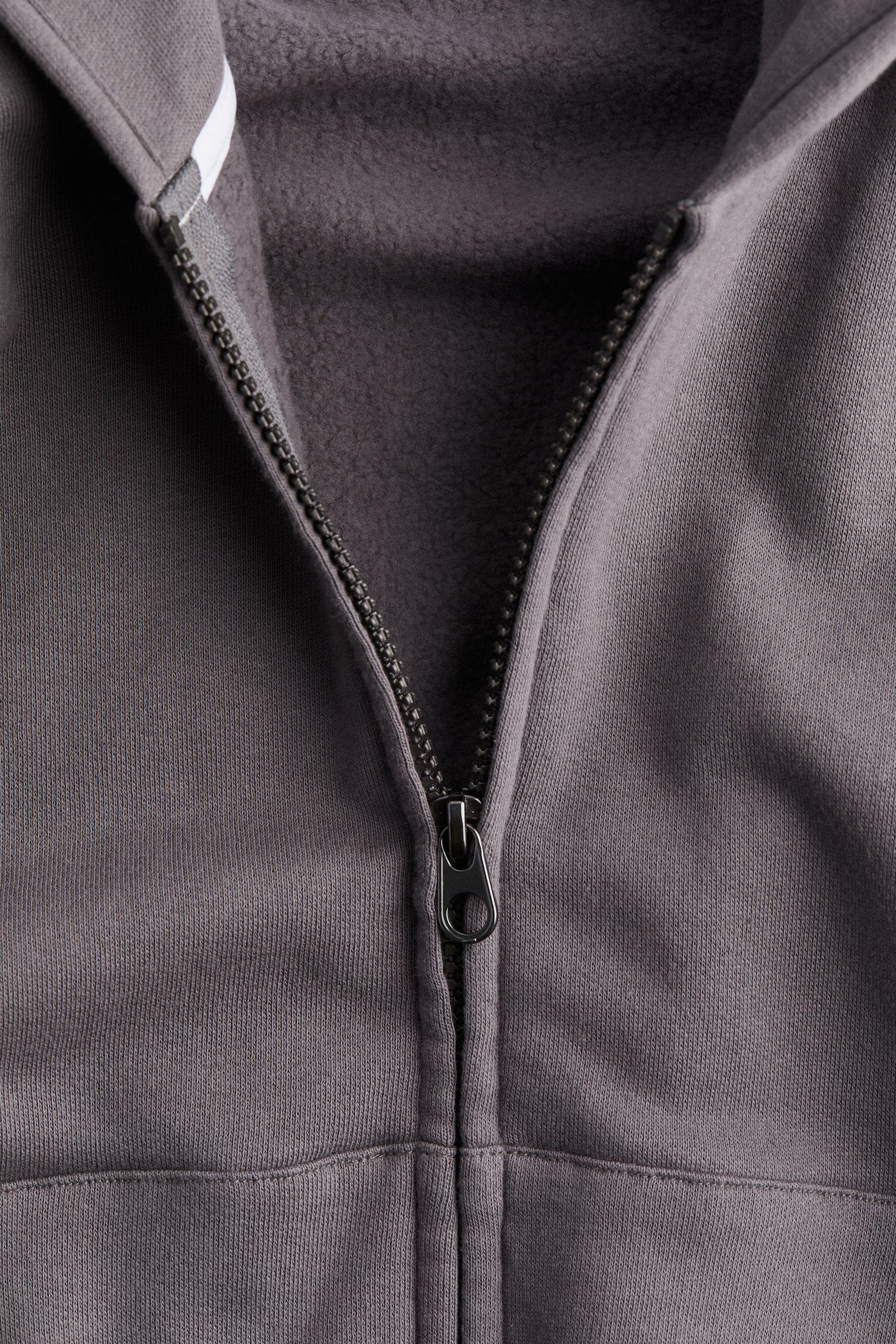 Zip-through sports hoodie - Dark grey - 3