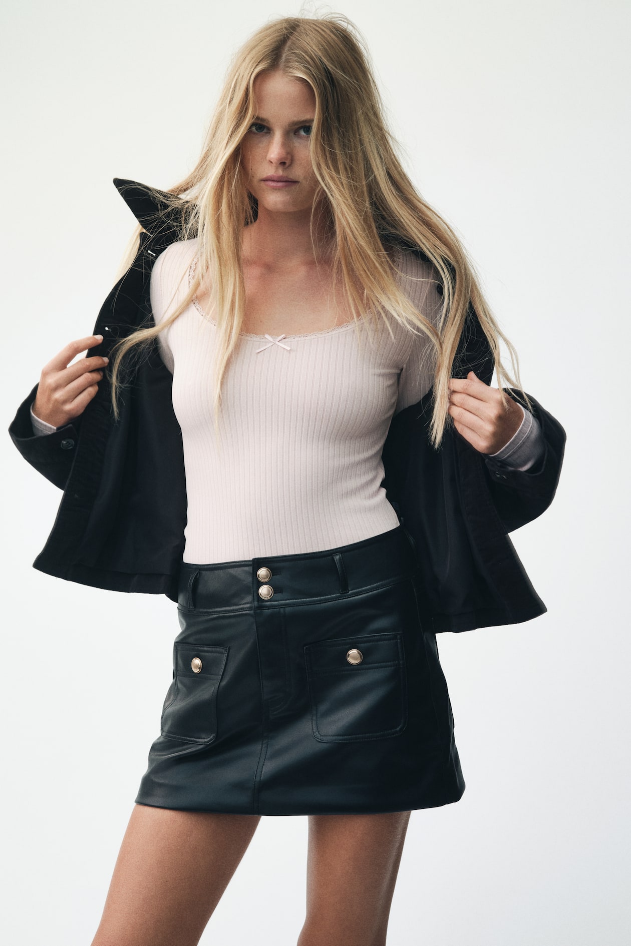 Ribbed Jersey Top