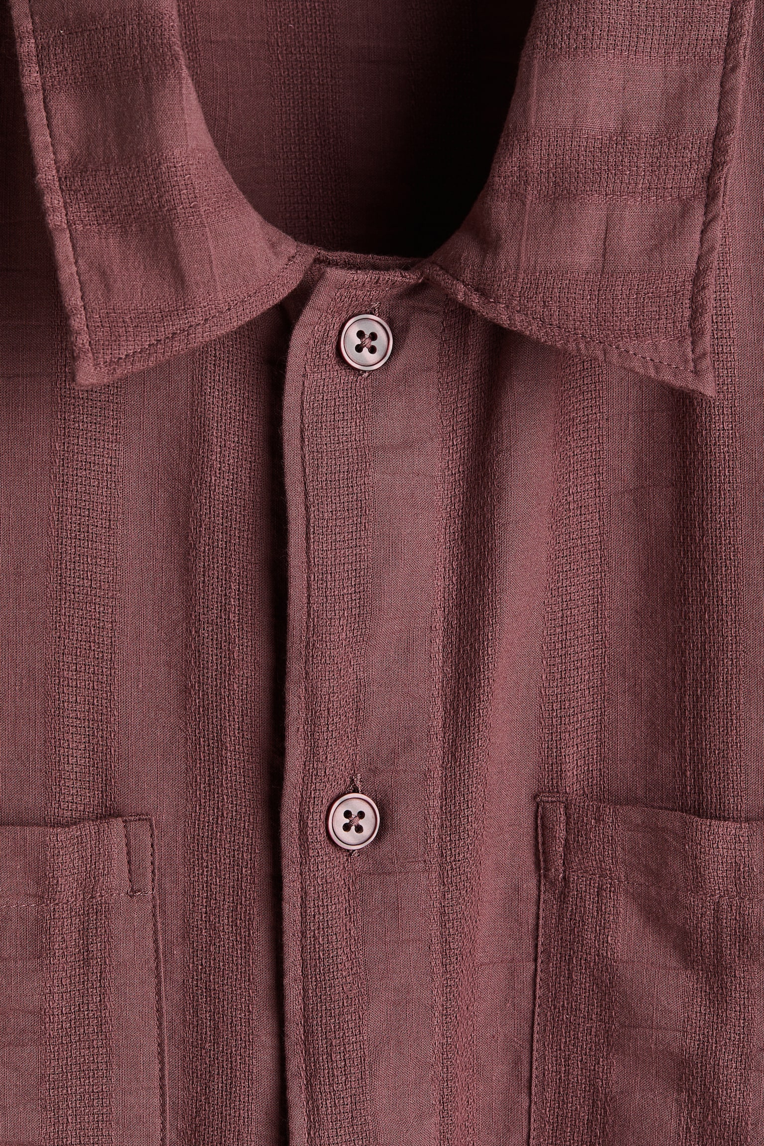 Regular Fit Textured cotton shirt - Red/Green/Light yellow - 4