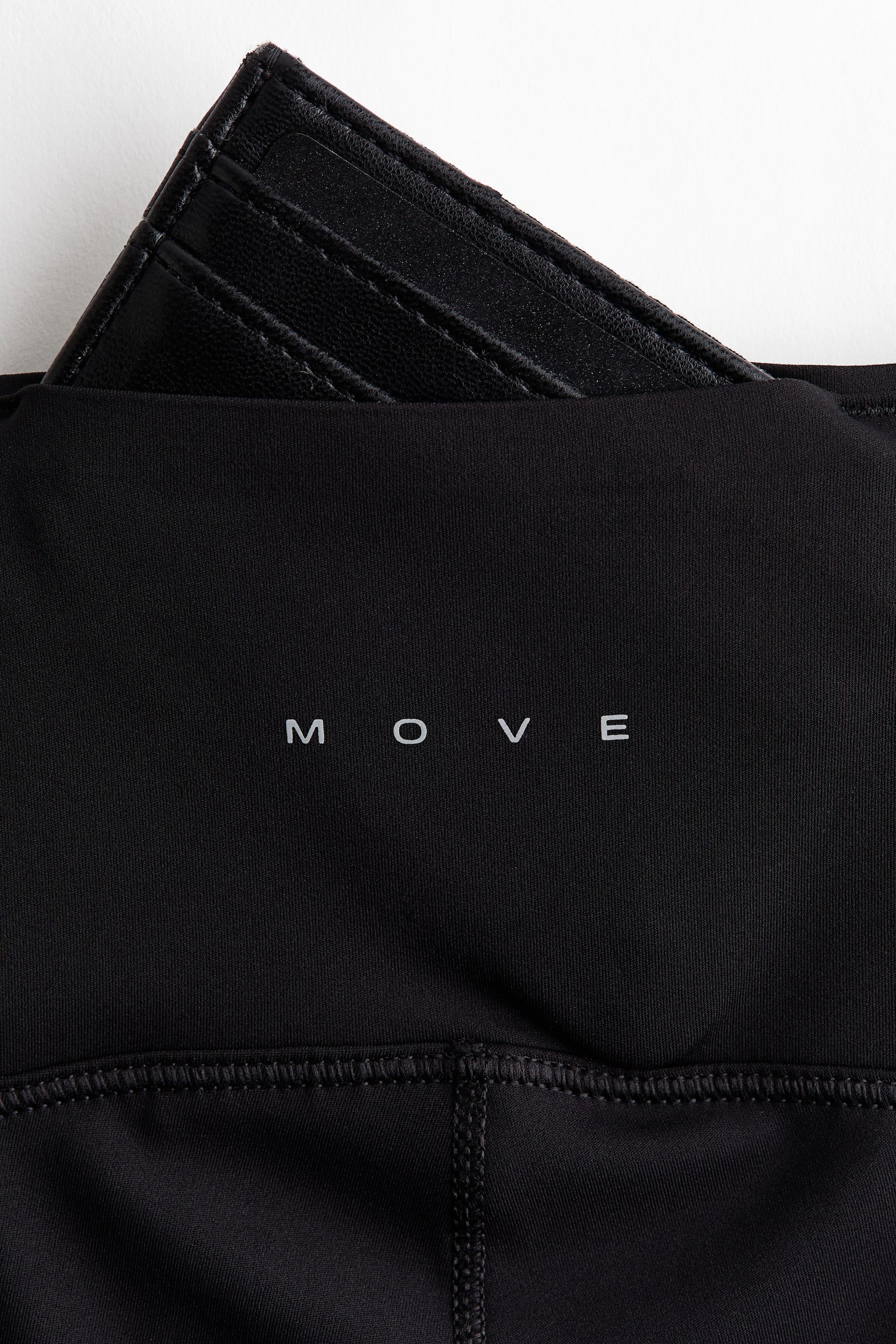 Женские леггинсы H&M Running Leggings with SculptMove™, цвет: Чёрный — фото 10