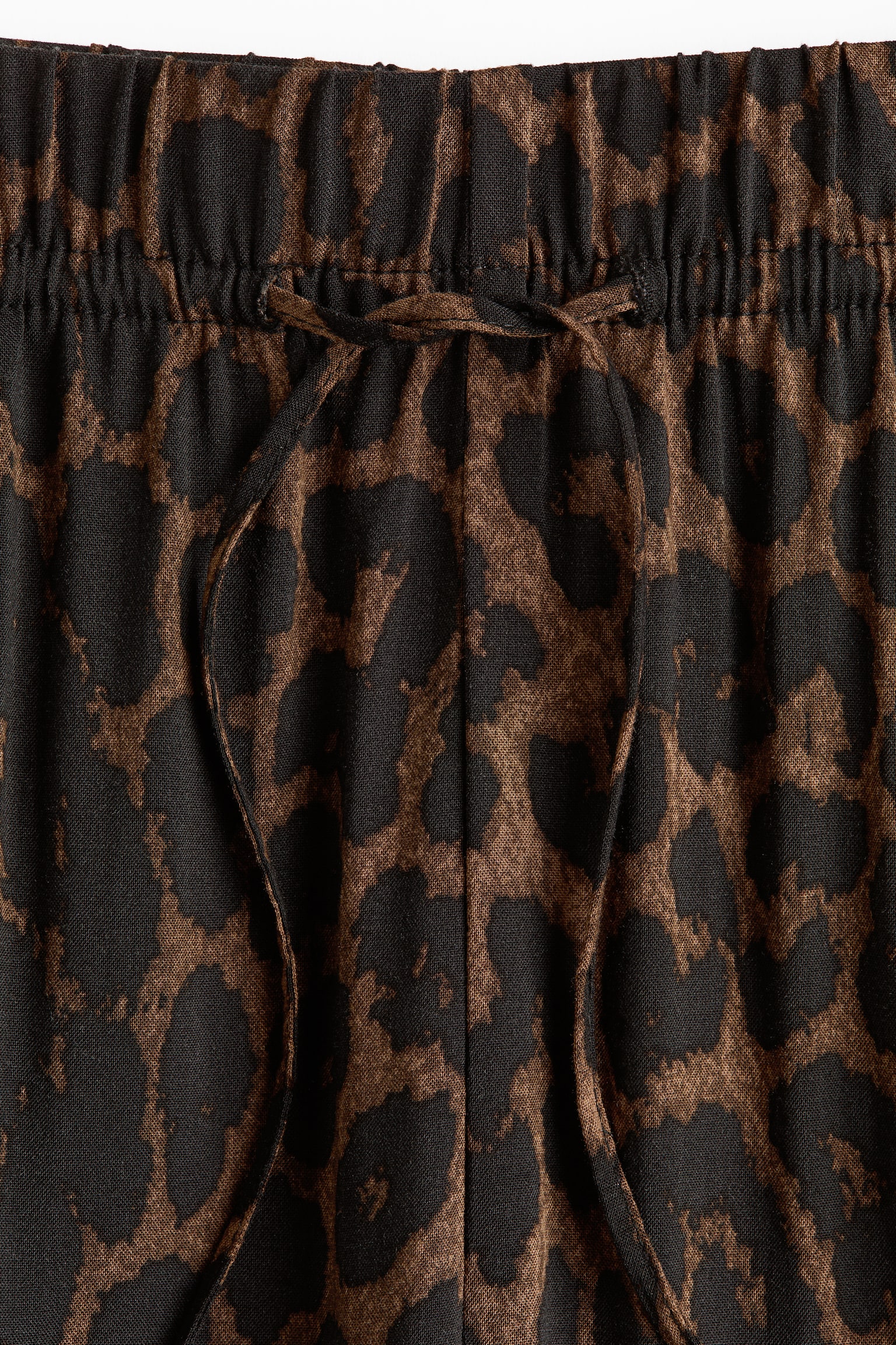 Weite Schlupfhose - Dunkelbeige/Leopardenprint/Schwarz/Cremefarben/Schwarz gemustert/Dunkles Khakigrün/Dunkelgrün - 2
