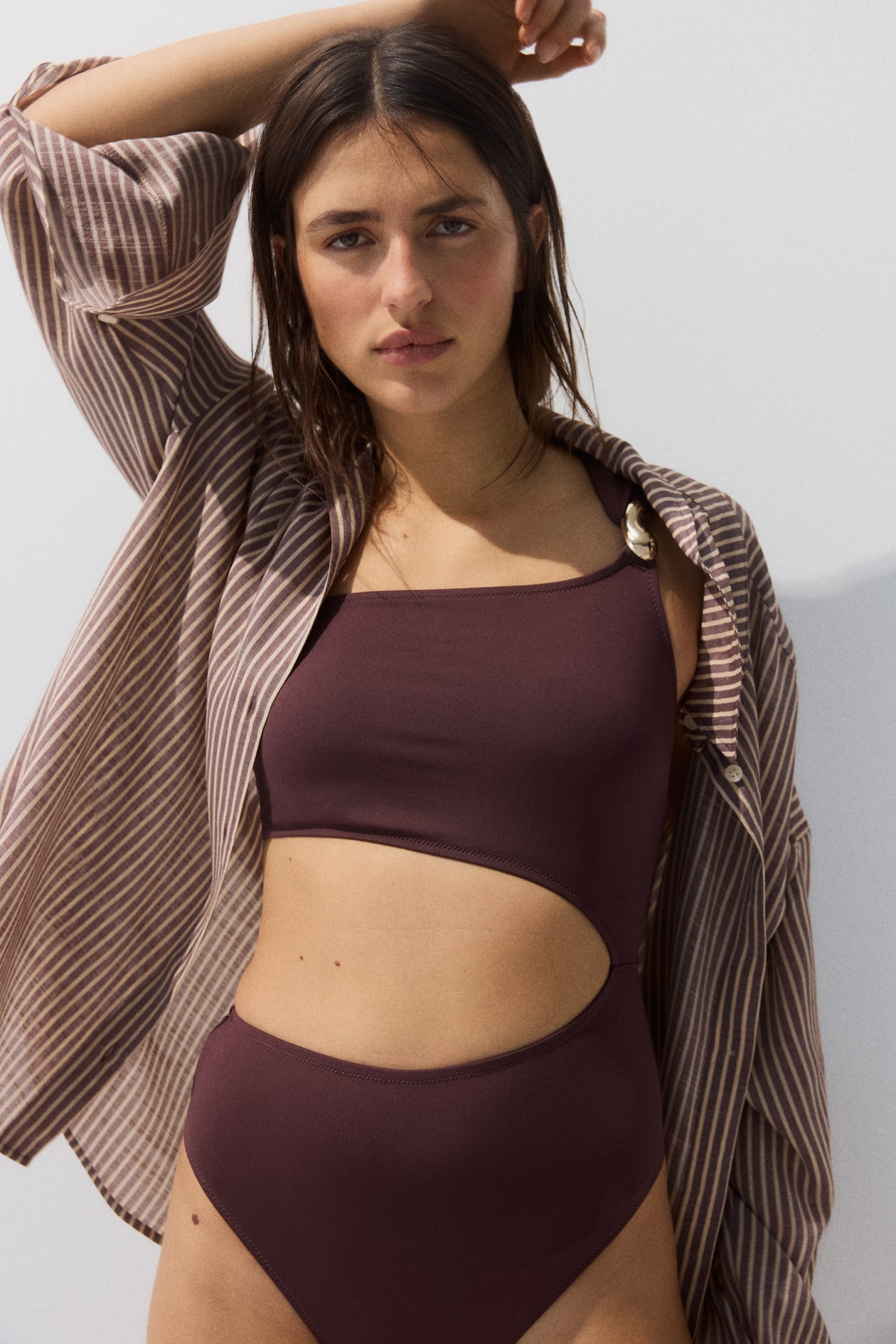Padded-Cup One-Shoulder Swimsuit - image 4