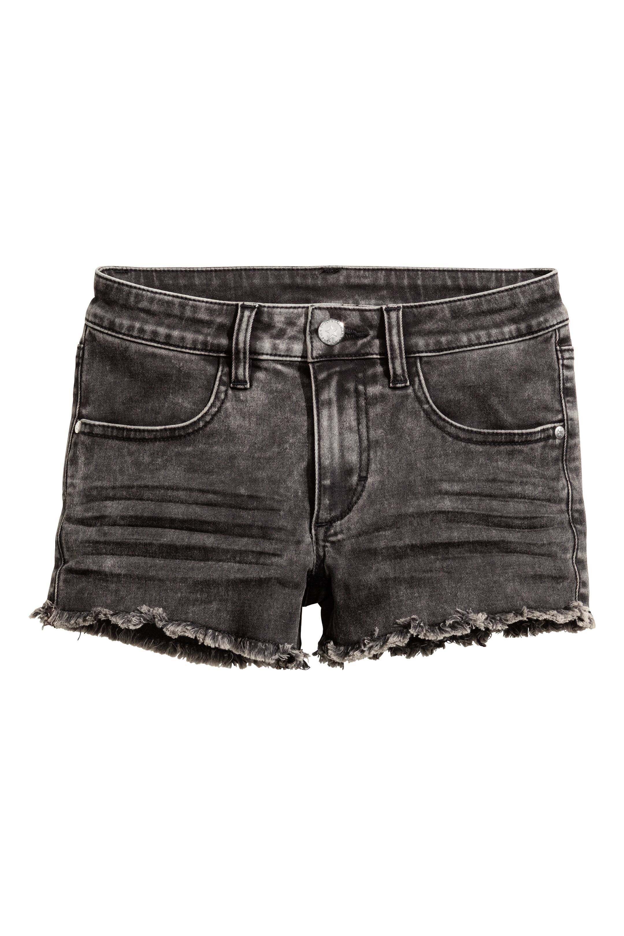 View larger image: Twill shorts - Black washed out - Kids | H&M GB 1