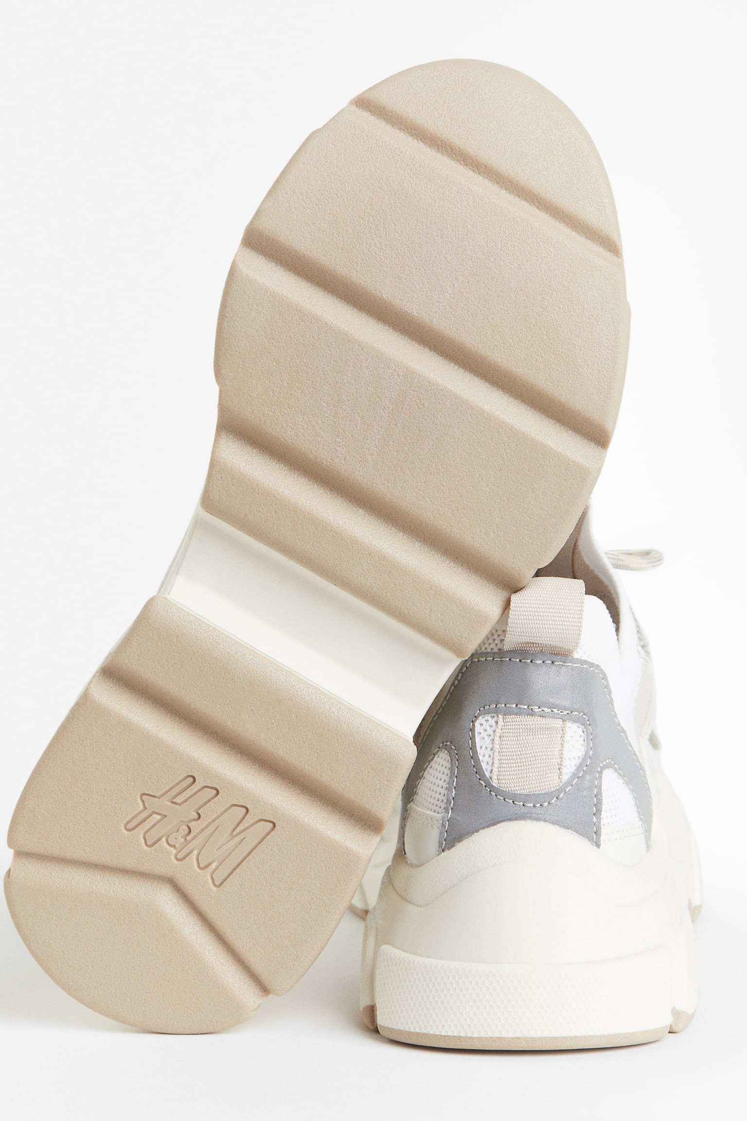 Chunky Sneakers - Light beige/White - 2