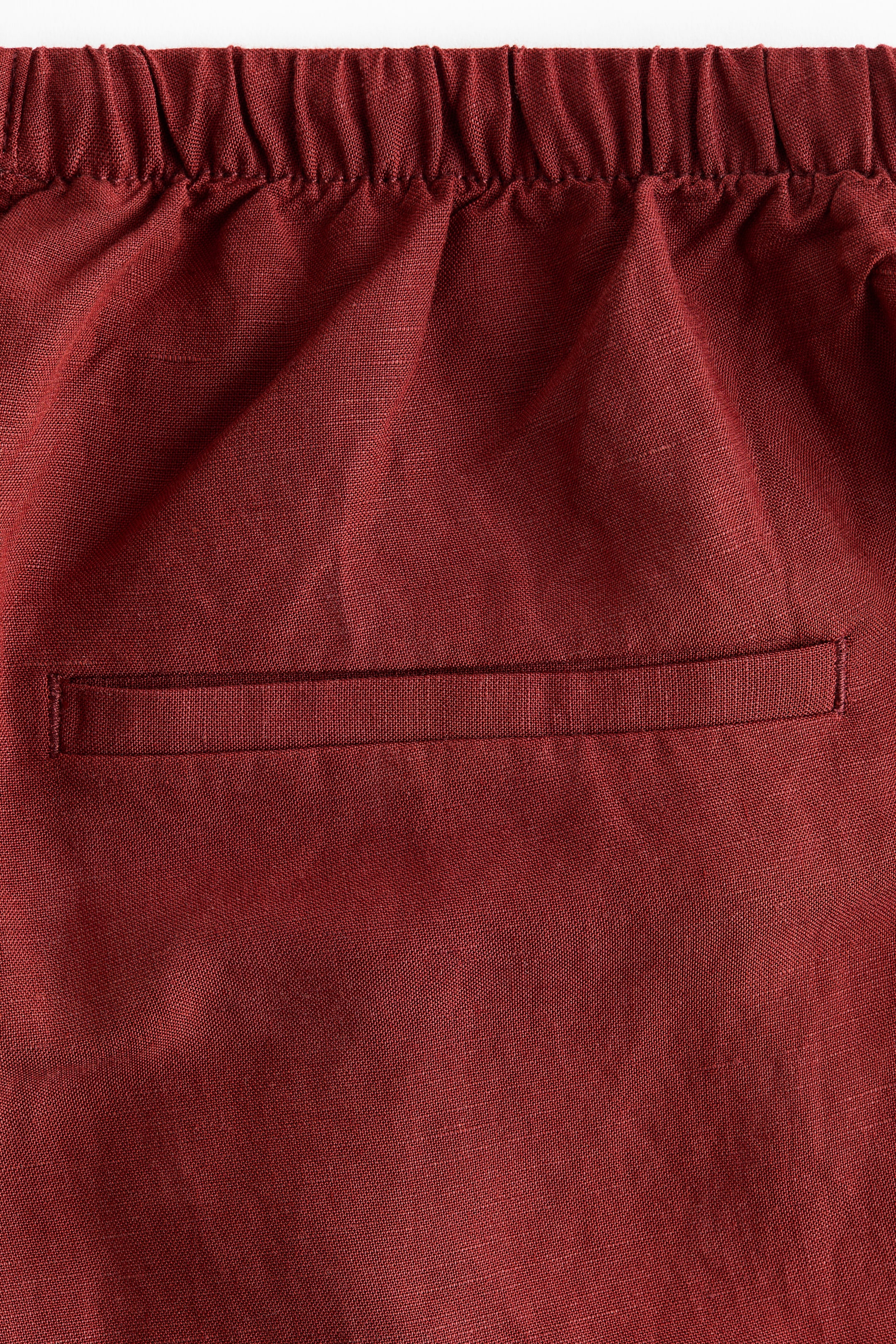 MAMA Linen-Blend Drawstring Pants