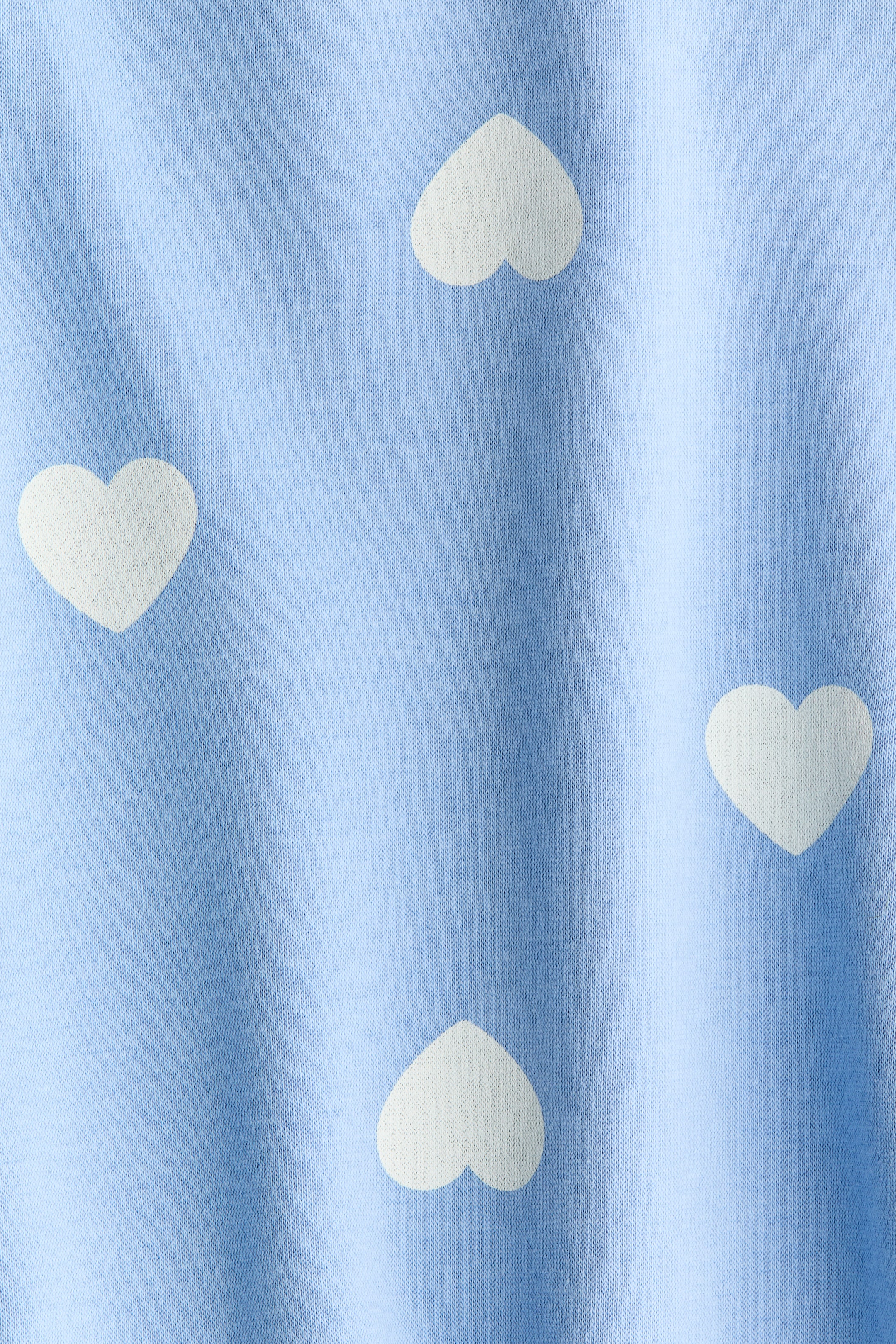 View larger image: Oversized Brushed-Inside Sweatshirt - Blue/hearts - Kids | H&M US 2