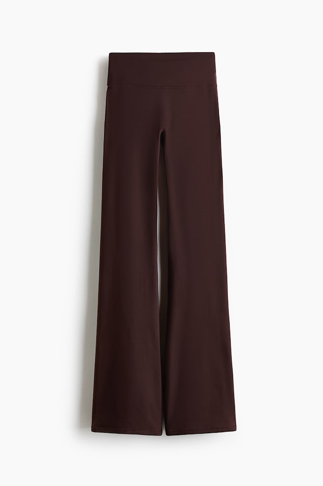Tall Flared Leggings with SoftMove™ - Warm brown/Black - 1