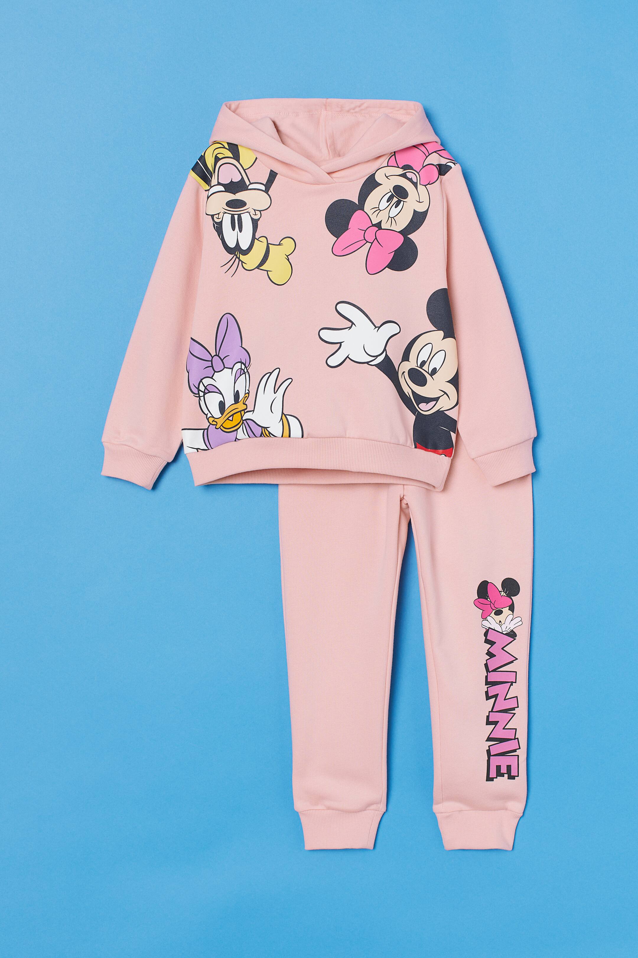 View larger image: 2-piece printed set - Light pink/Minnie Mouse - Kids | H&M HK 1