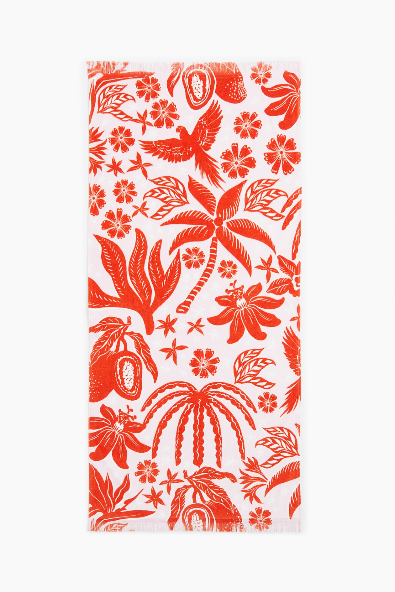 Patterned Beach Towel Orange White Home All H M GB patterned-beach-towel-orange-white-home-all-h-m-gb