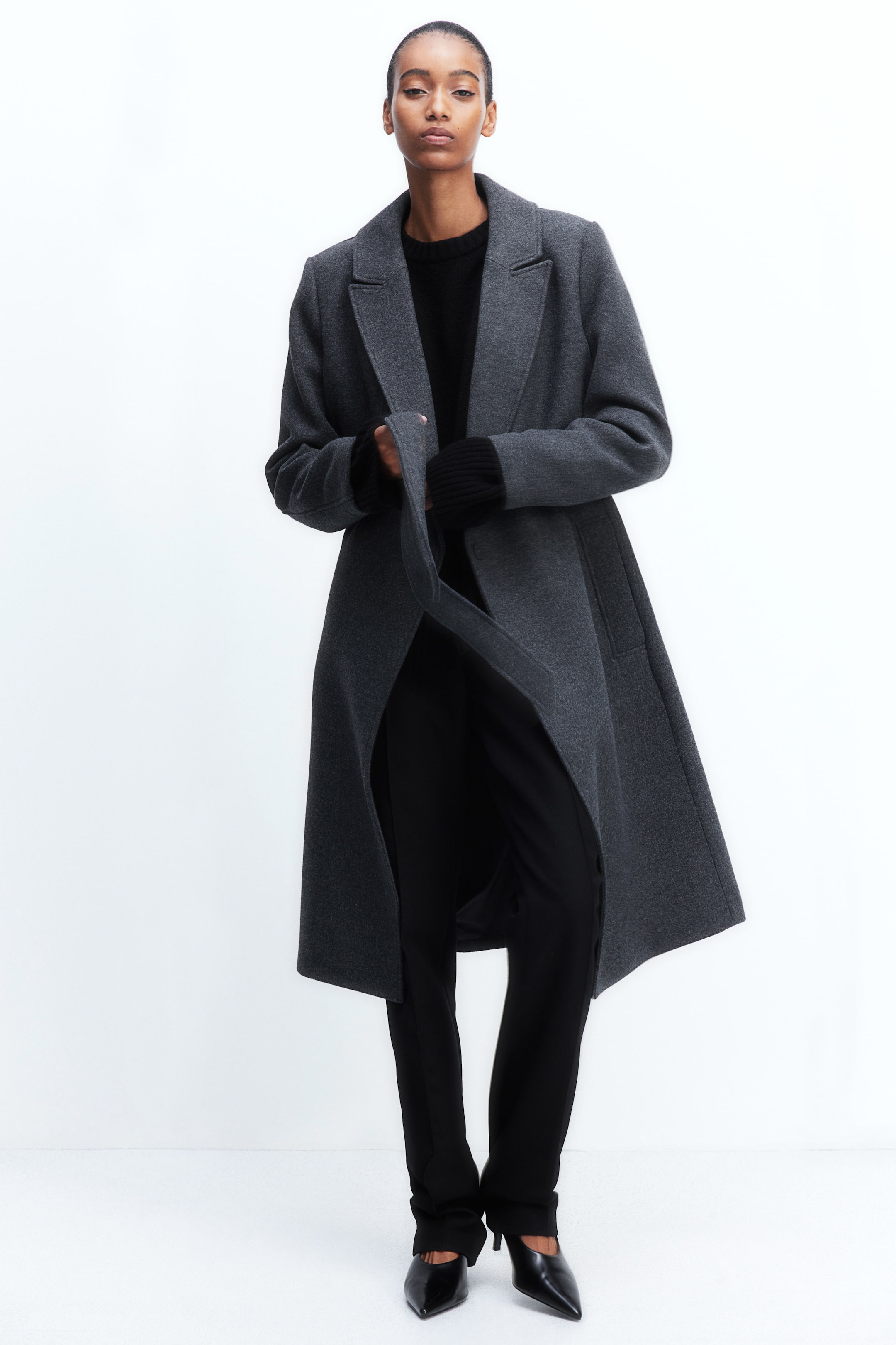 Tie Belt Coat