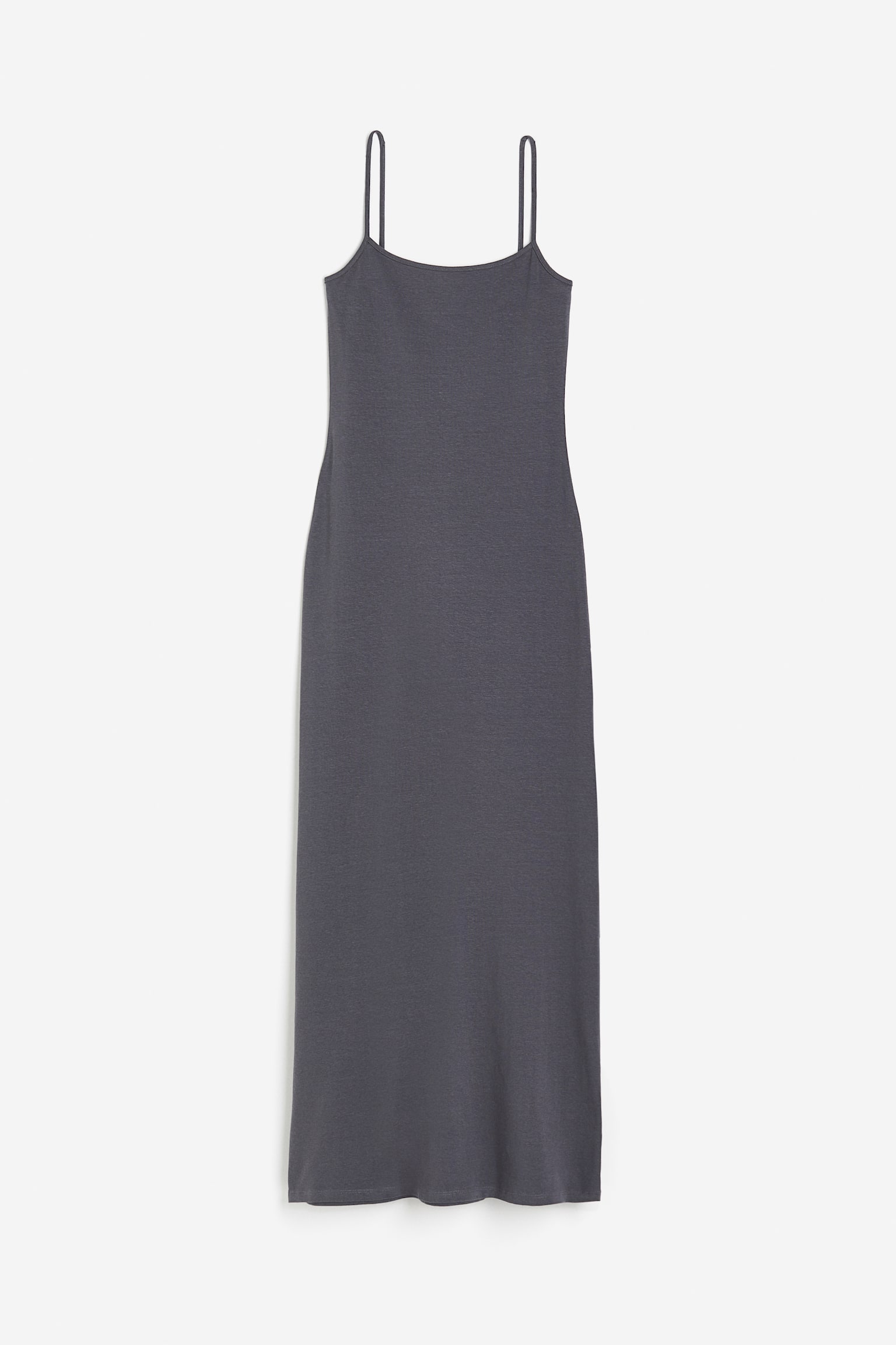 Jersey Strappy Dress - Dark grey/Black/Light beige - 1