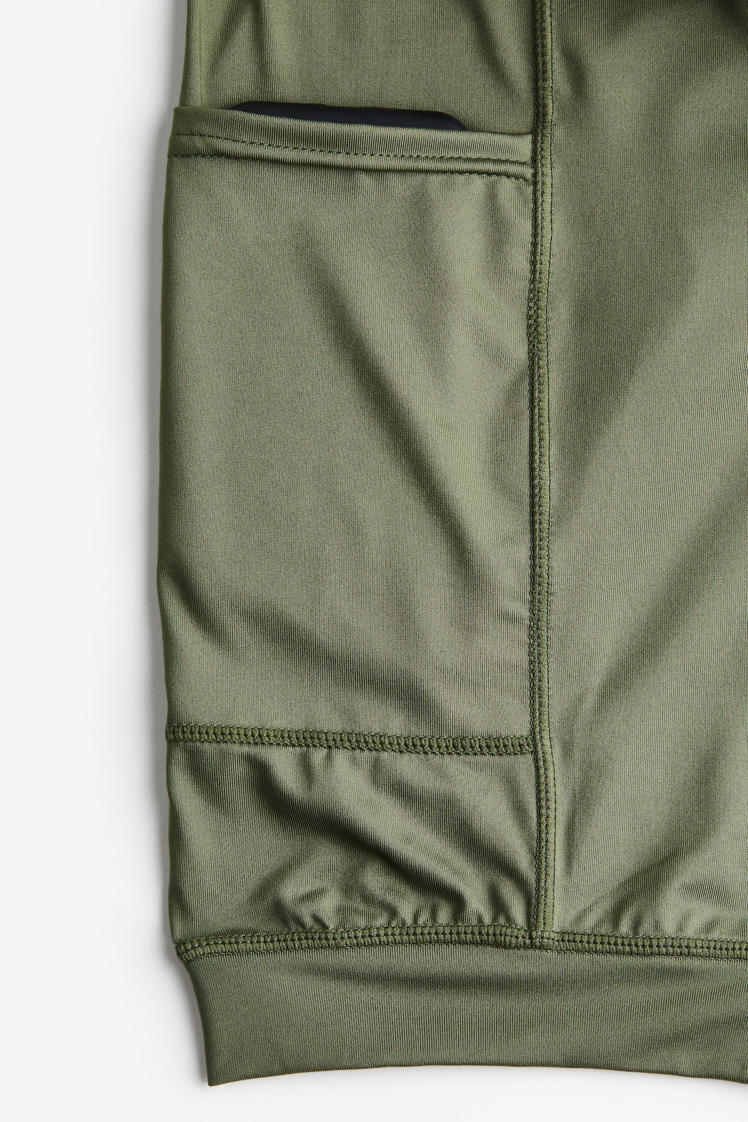 Windproof Double Layer Running Shorts - Sage green/Khaki green/Black/Light grey/Grey - 2